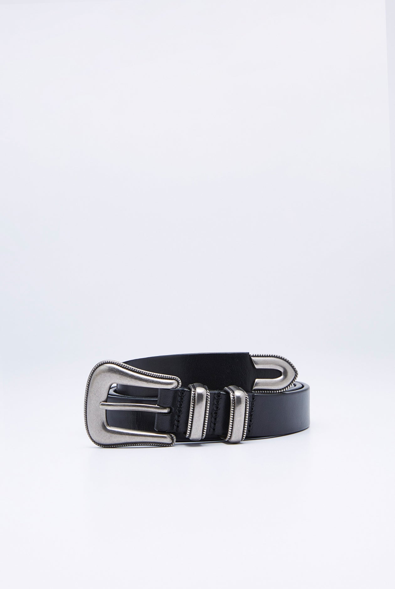 WESTERN BUCKLE LEATHER BELT