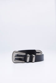 WESTERN BUCKLE LEATHER BELT