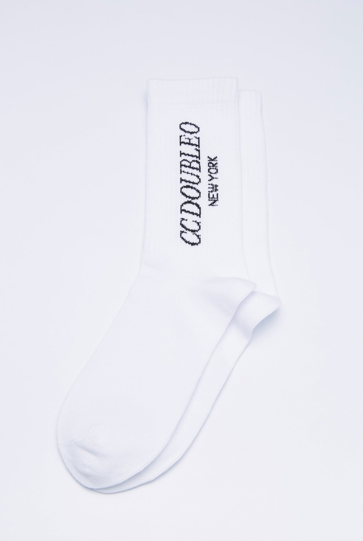 LOGO CREW SOCKS White / F