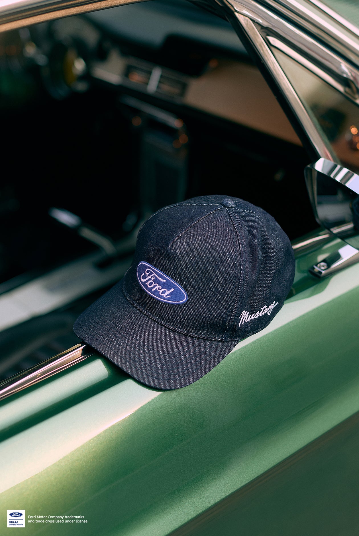 NAVY FORD LOGO CAP