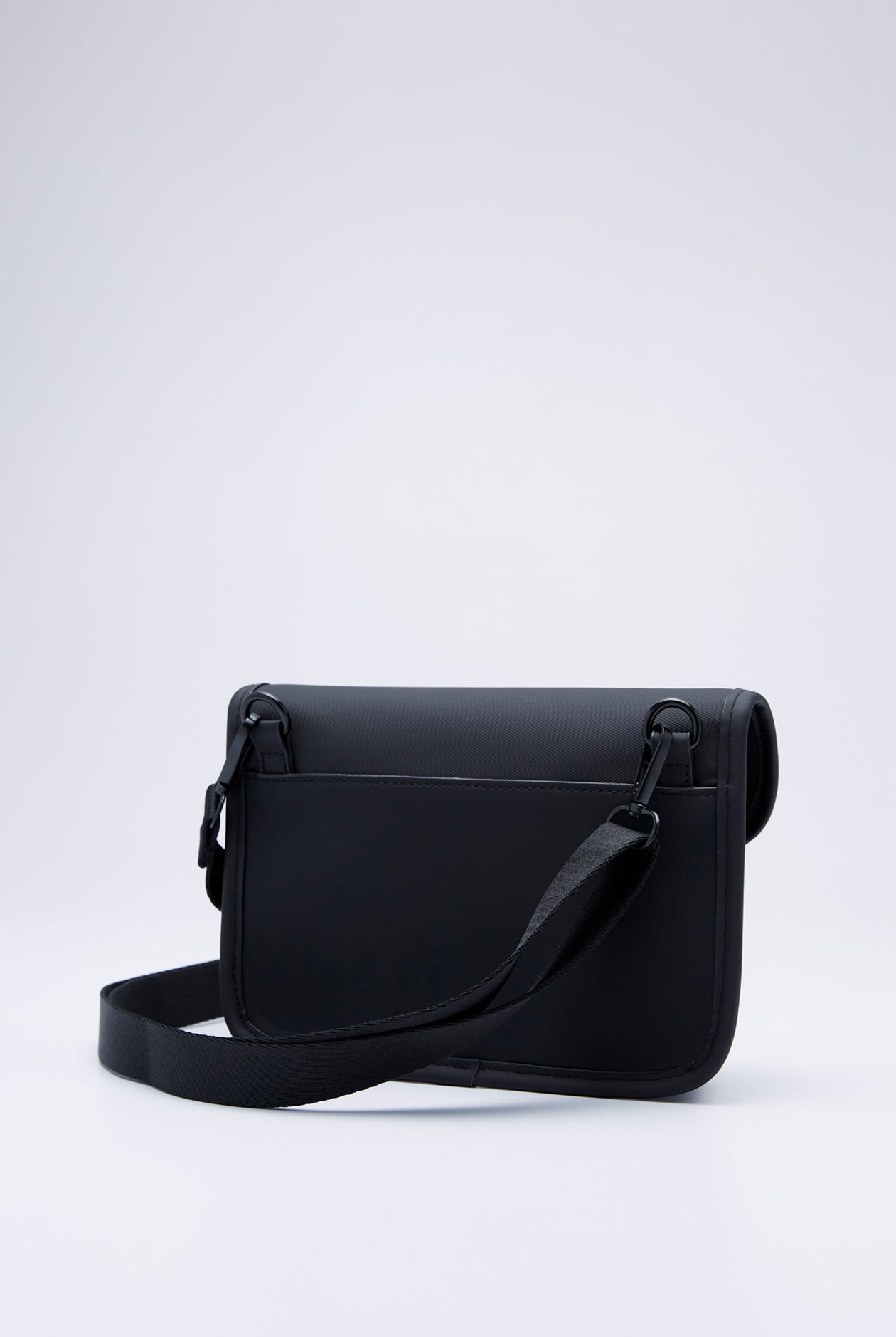 FLAP BUCKLE COATED BELT BAG