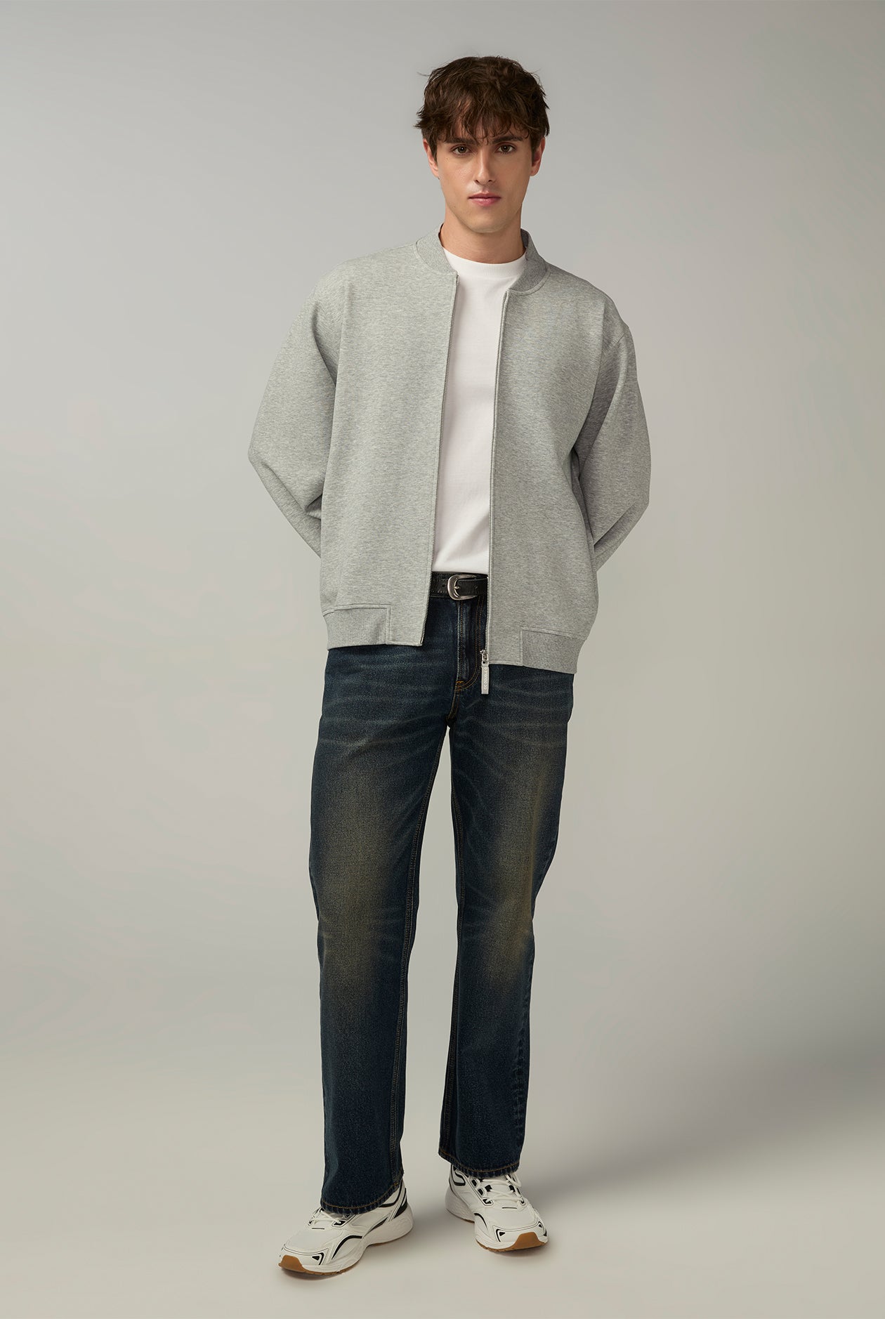 DARK BLUE WASH FLARE JEANS Dark Blue / 38