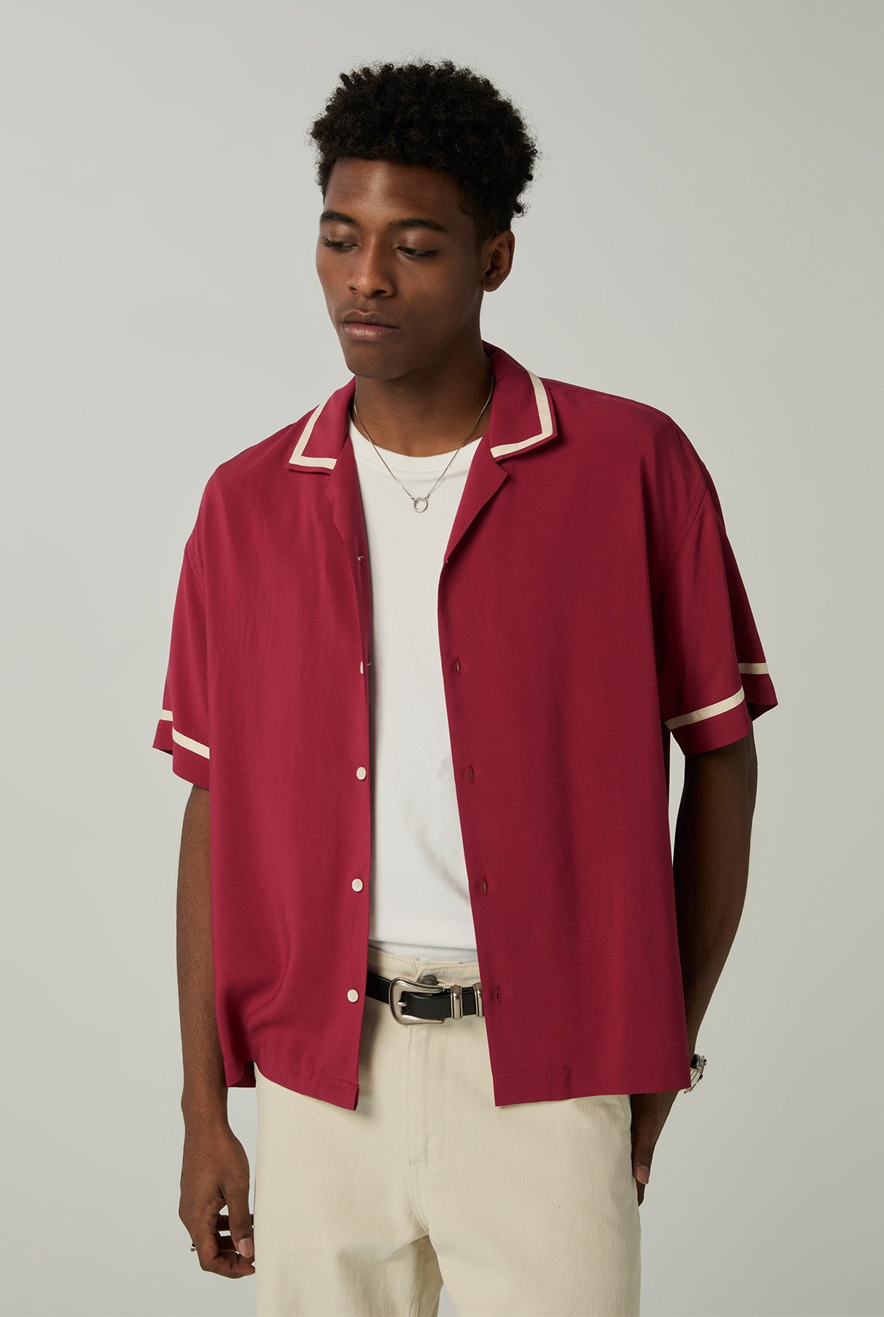 RELAXED CAMP COLLAR SHIRT
