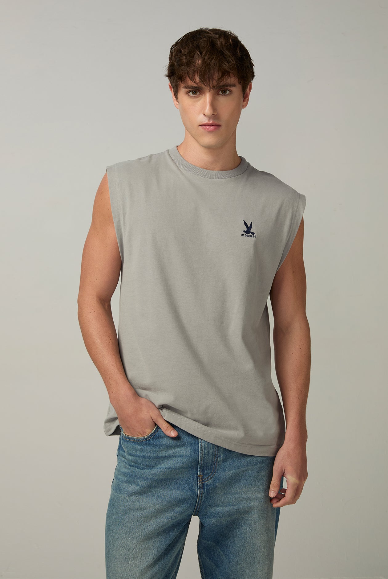 BIRD LOGO SIGNATURE SLEEVELESS TEE