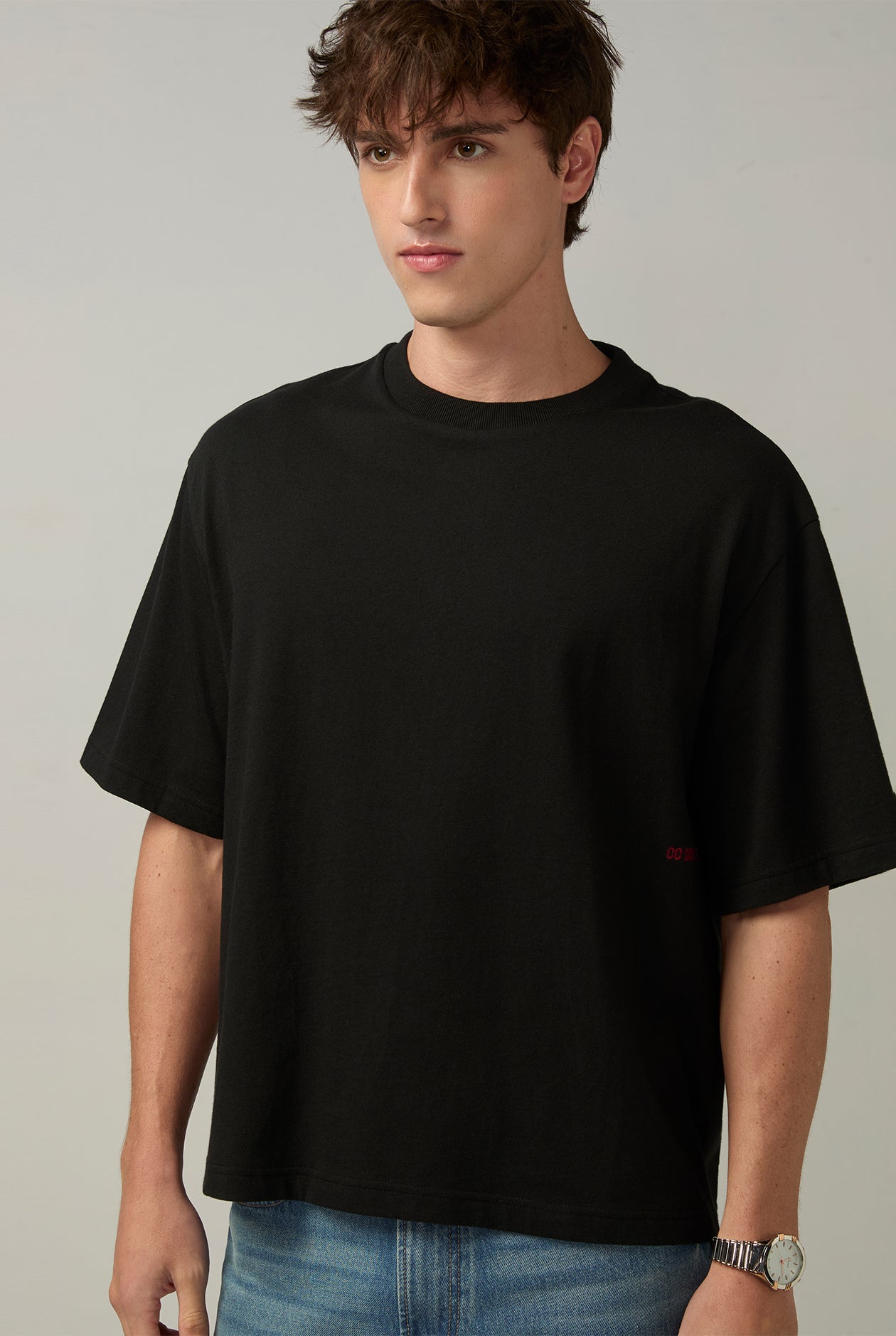 SIDE CENTER BOXY LOGO TEE