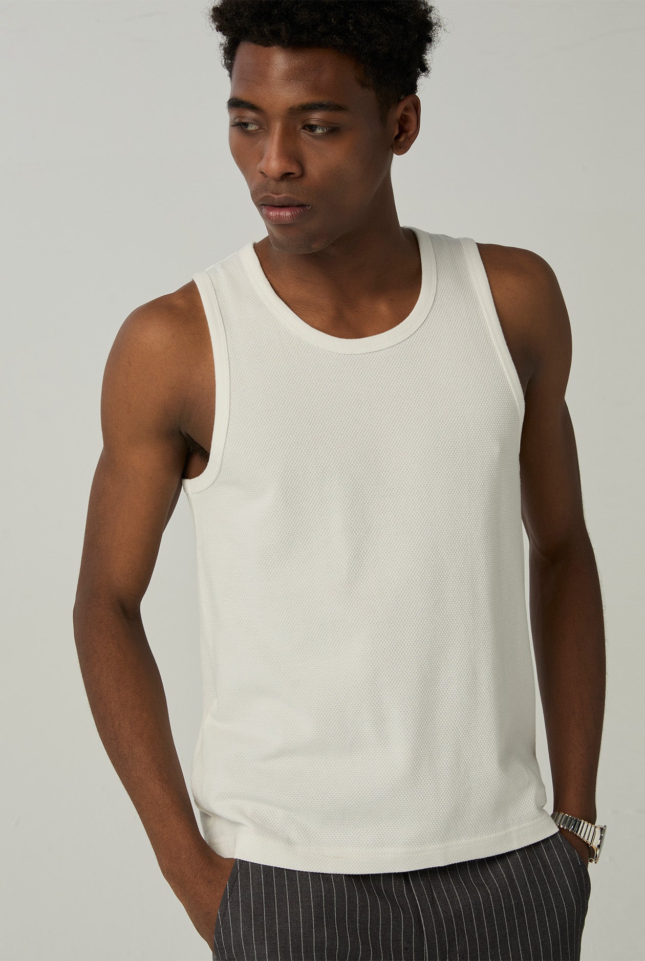 TEXTURE COTTON TANK