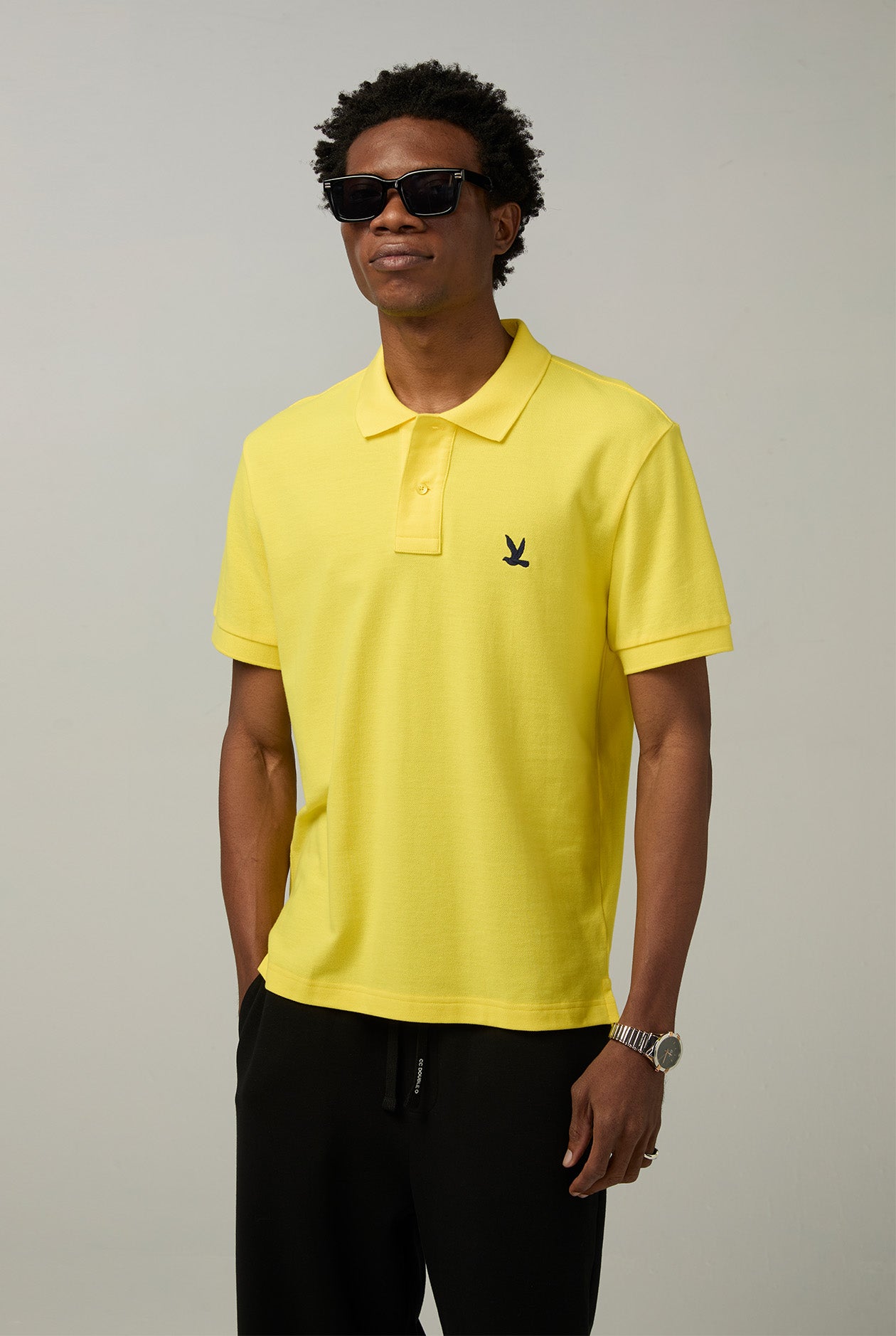 ACCENT COLOR BIRD LOGO POLO