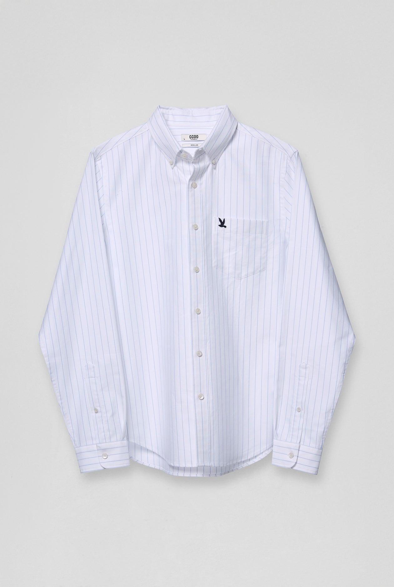 BLUE STRIPED OXFORD SHIRT Blue / XXL