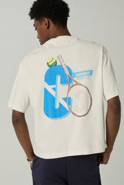 OFF WHITE LOGO TENNIS GRAPHIC TEE