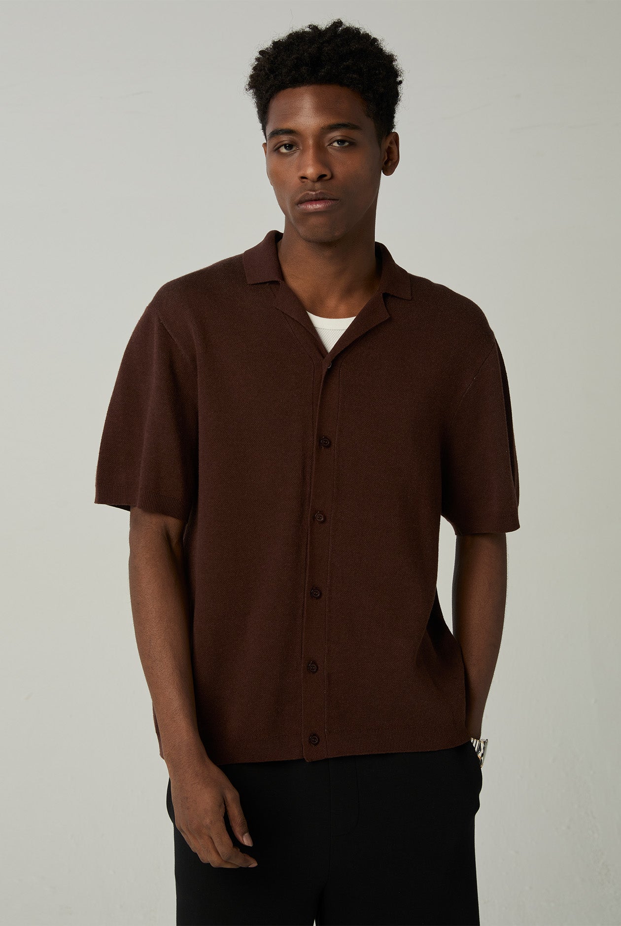 JACQUARD KNIT SWEATSHIRT