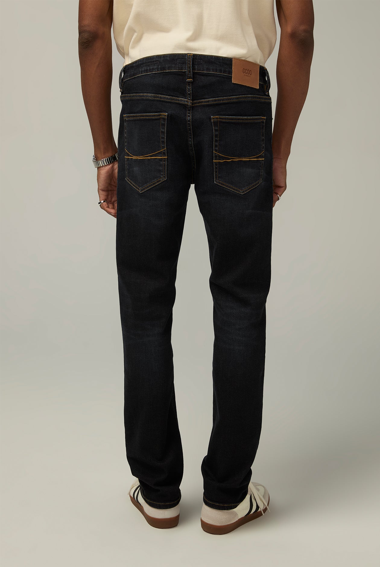 DARK BLUE WASH SKINNY JEANS Dark Blue / 38