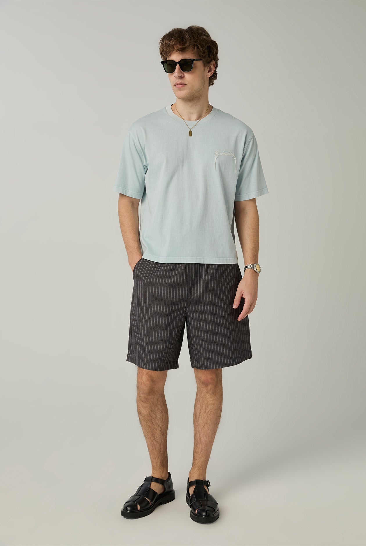 GARMENT DYED LOGO BOXY TEE - CC Double O Official Store