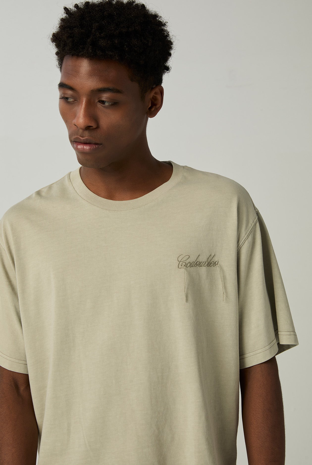 GARMENT DYED LOGO BOXY TEE - CC Double O Official Store