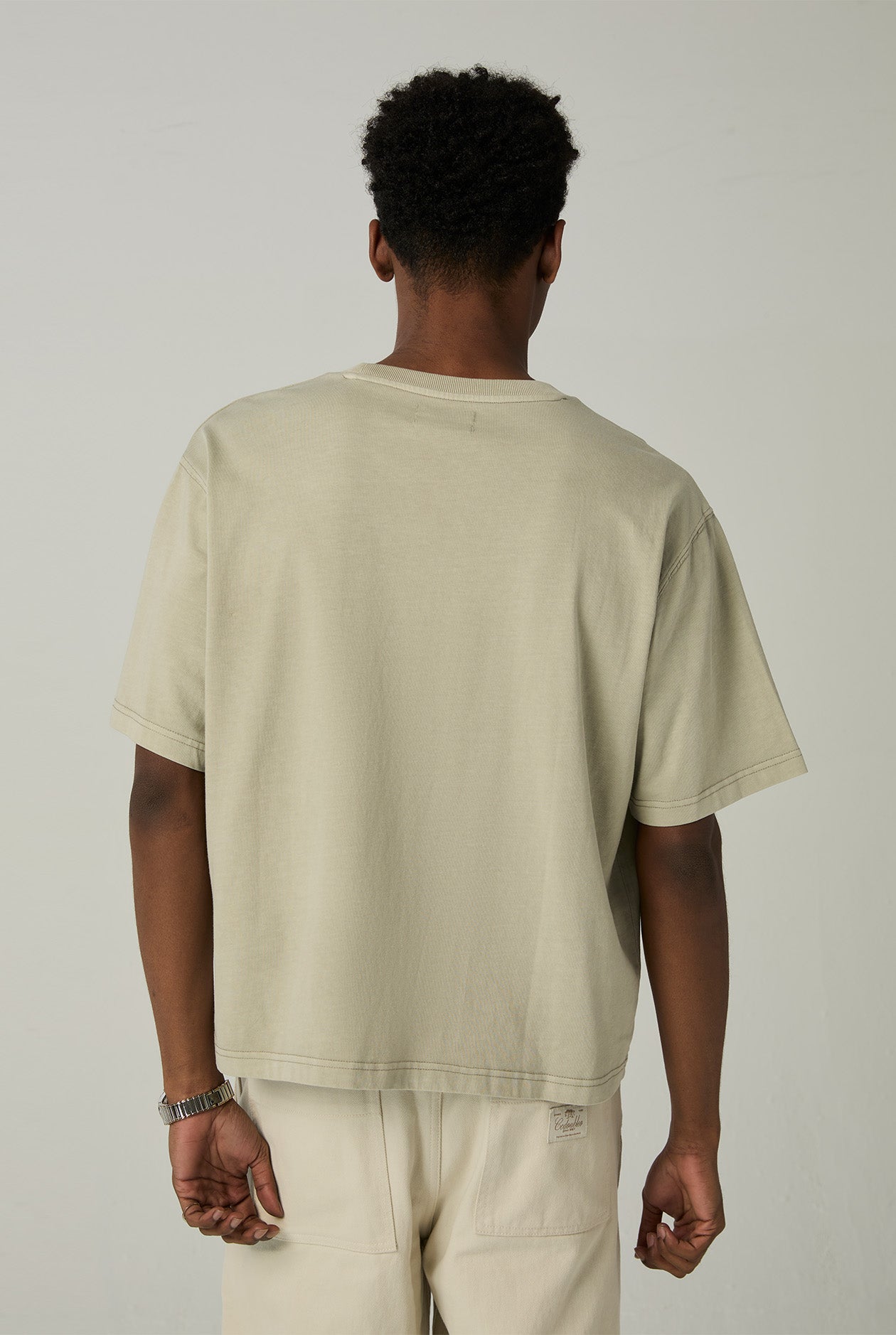 GARMENT DYED LOGO BOXY TEE - CC Double O Official Store