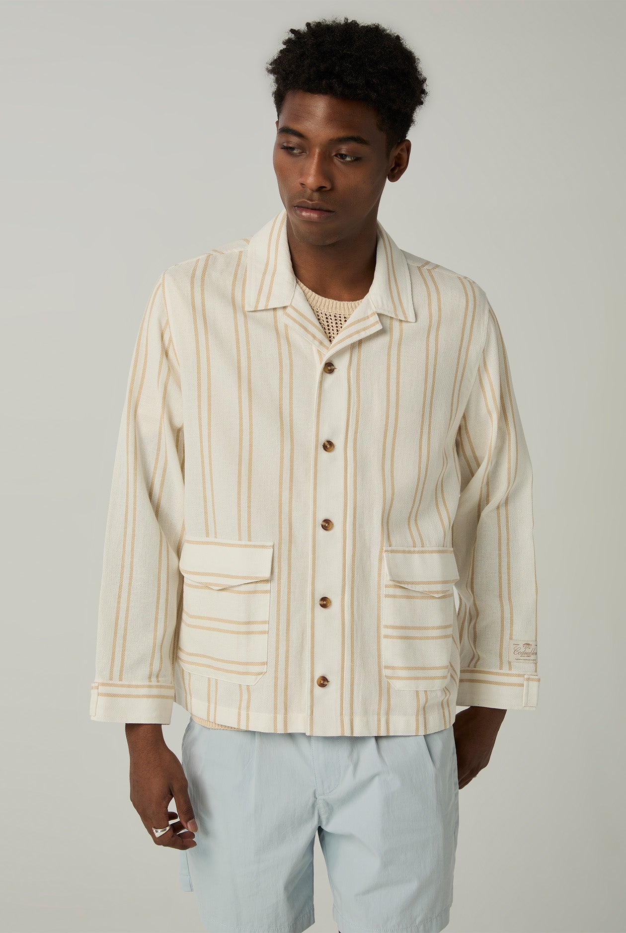 STRIPED OVERSHIRT