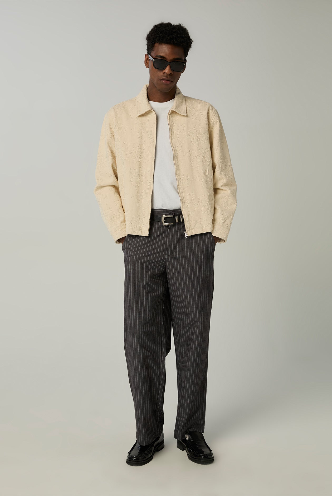 EASY WIDE STRIPED PANTS