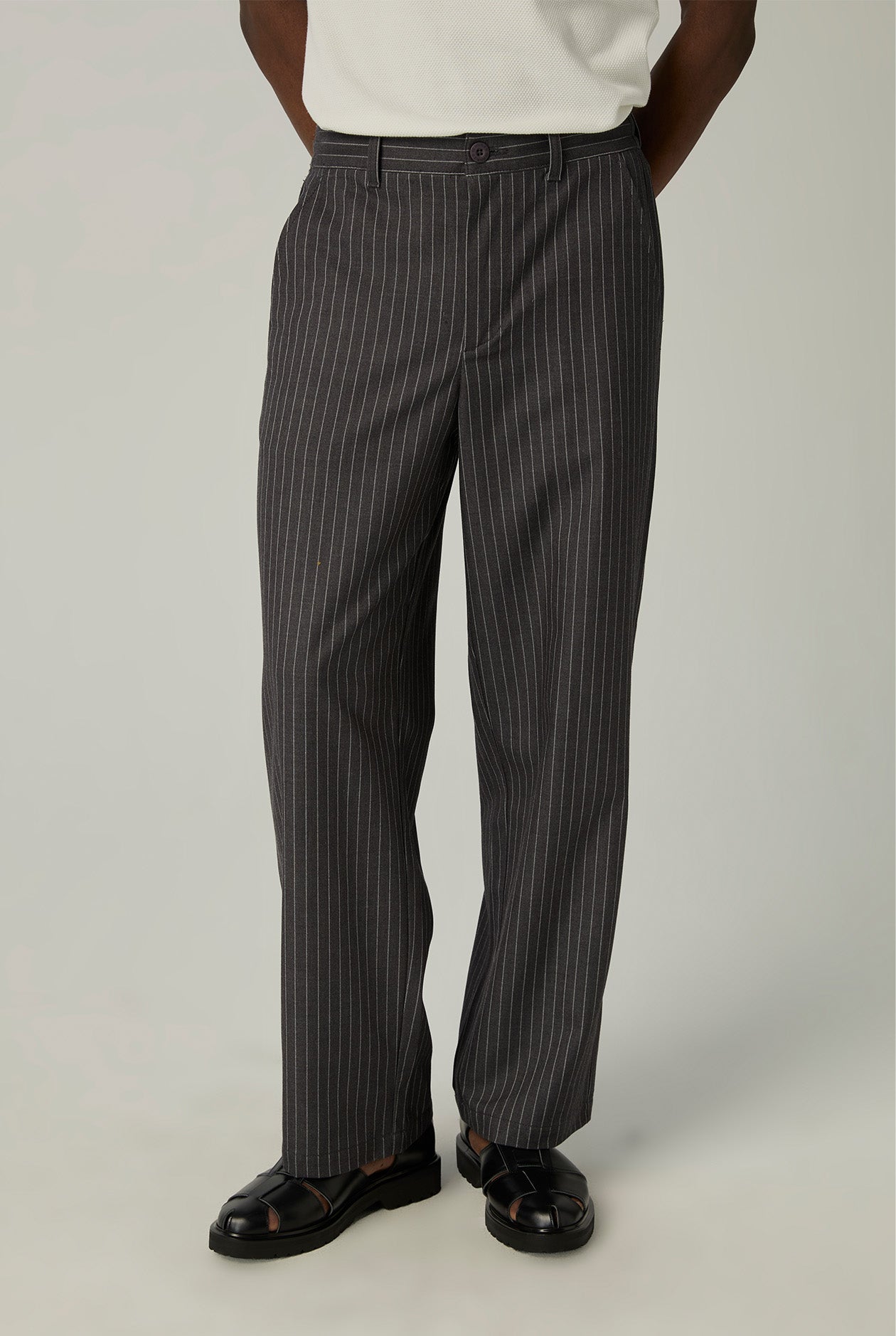 EASY WIDE STRIPED PANTS