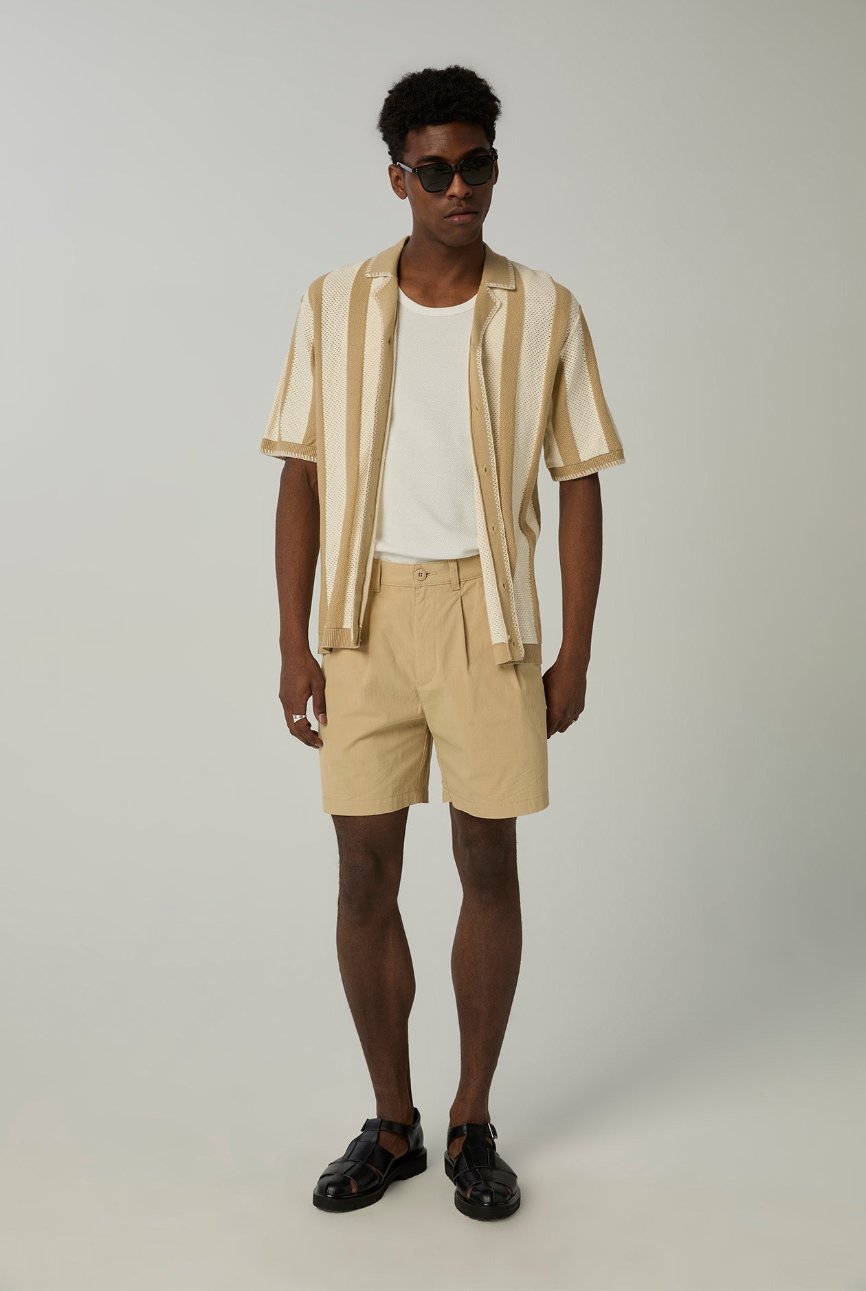 DOUBLE PLEATED SHORTS