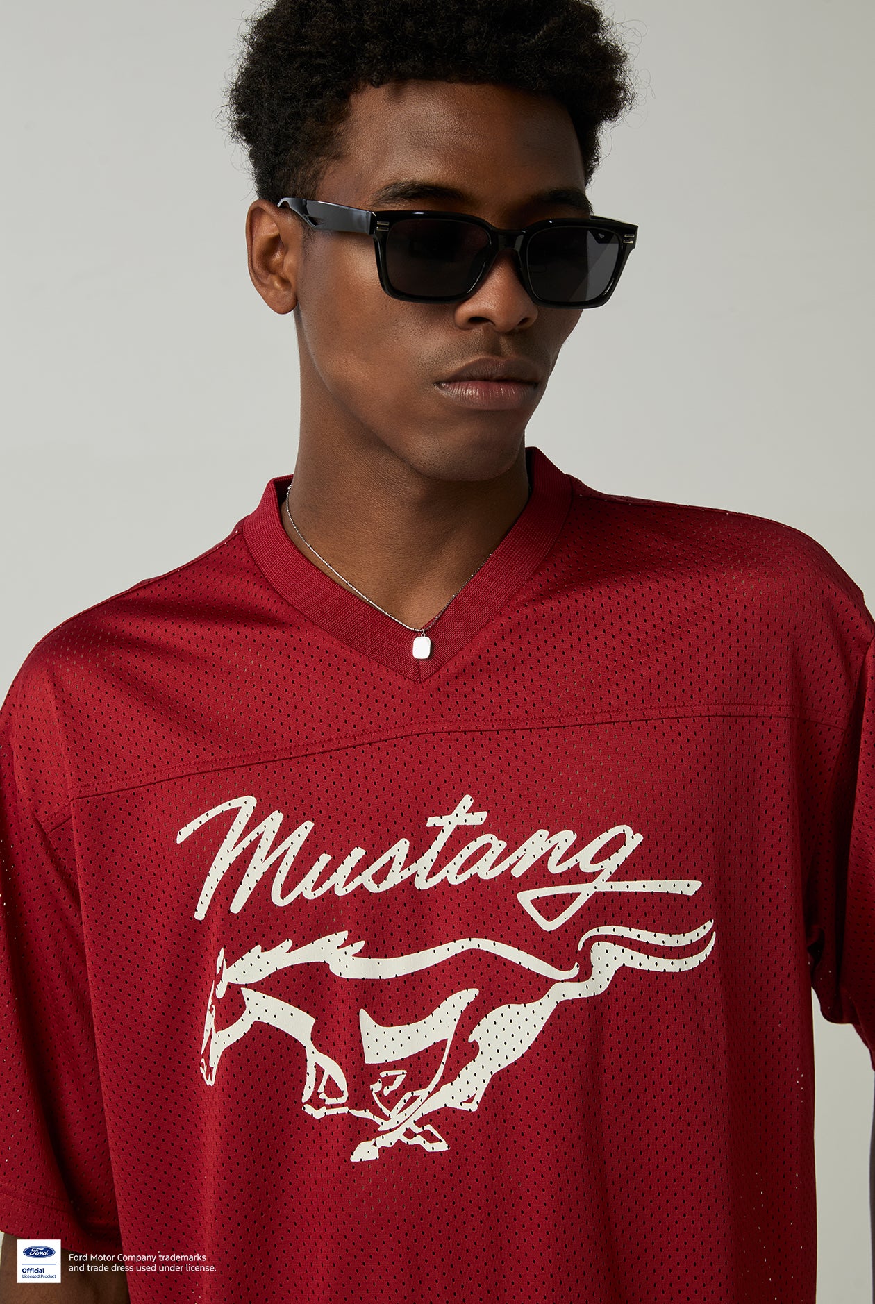 MUSTANG MESH JERSEY TEE