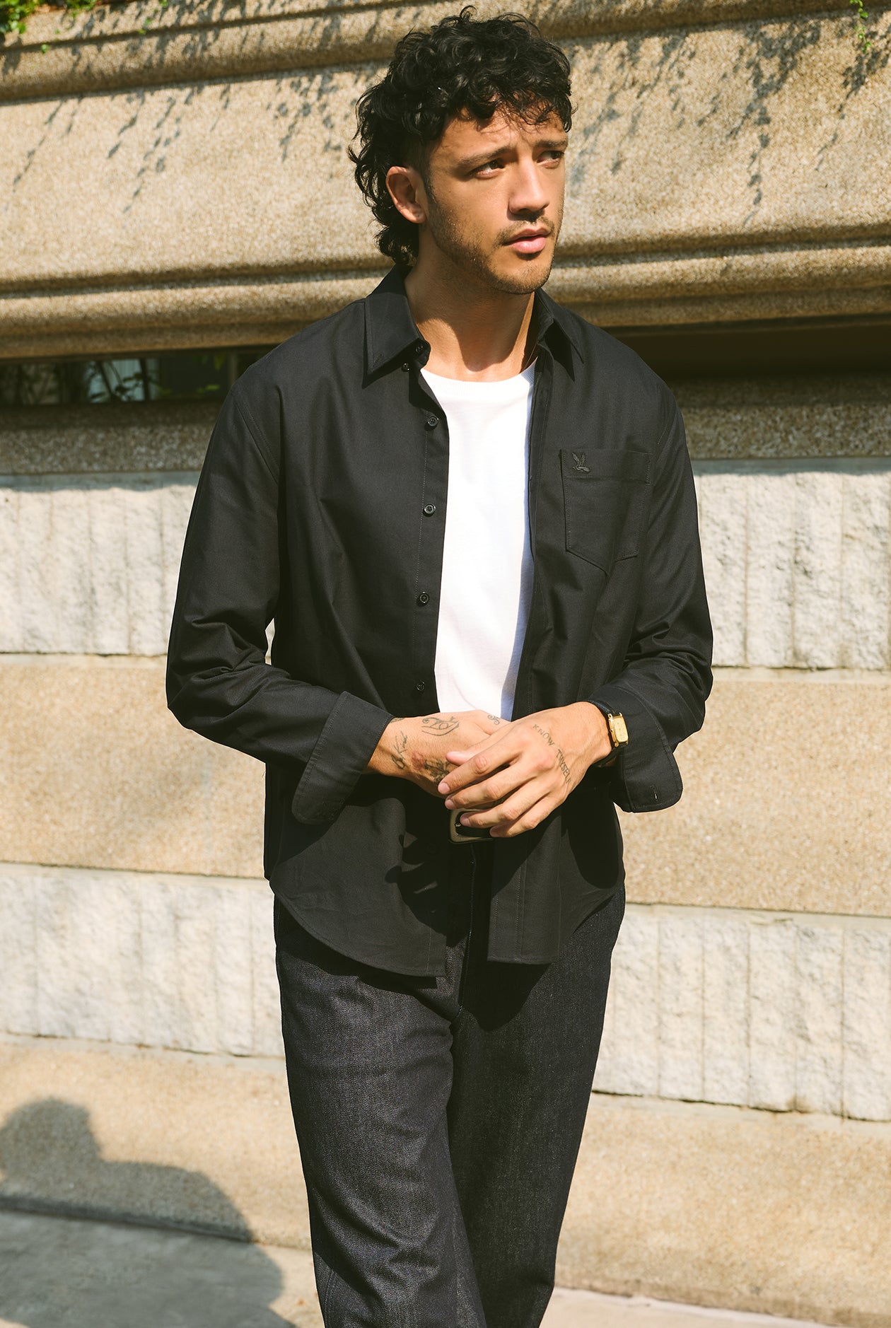 LONG SLEEVE POPLIN SHIRT