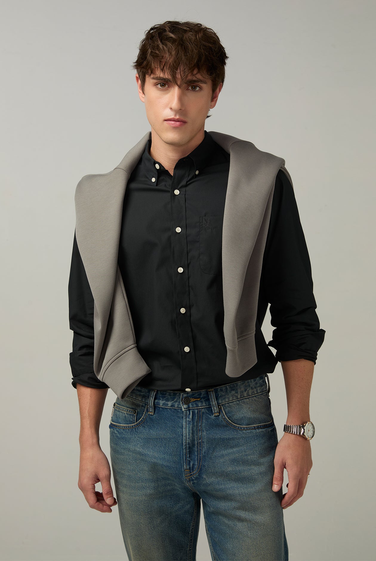 LONG SLEEVE POPLIN SHIRT
