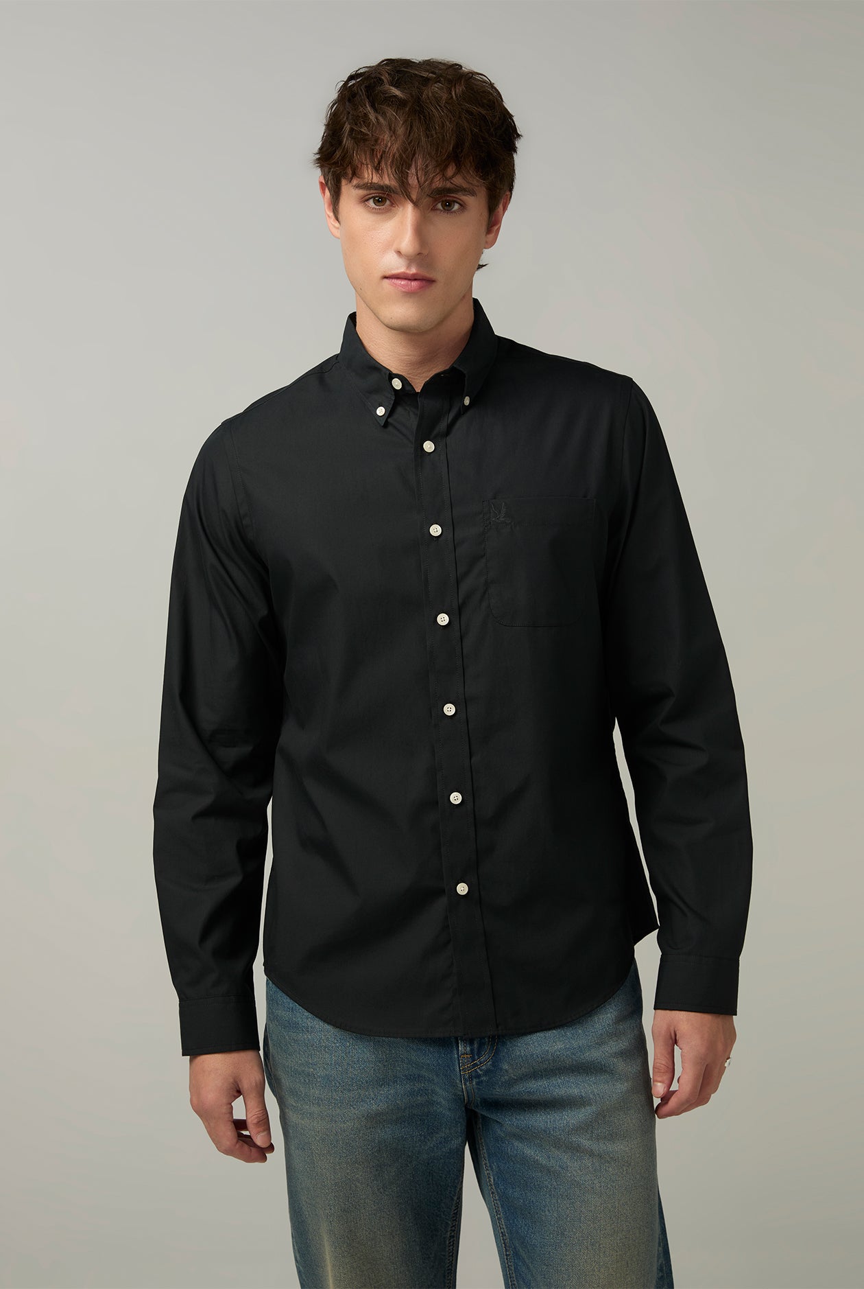 LONG SLEEVE POPLIN SHIRT