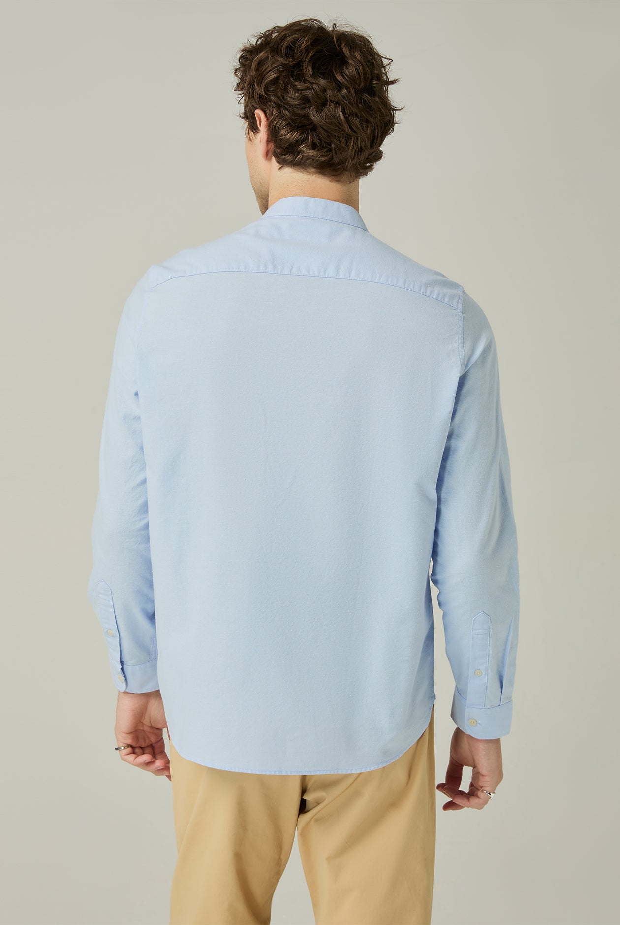 MANDARIN COLLAR OXFORD SHIRT - CC Double O Official Store