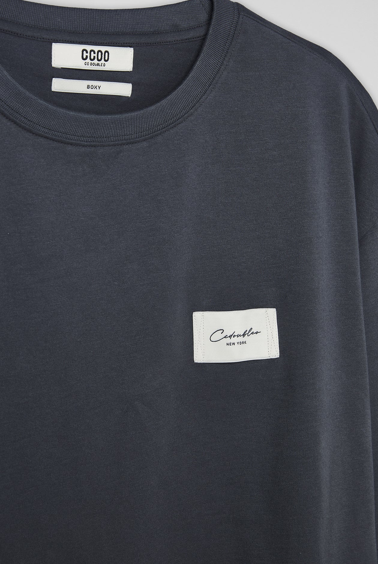 CC DOUBLE O BOXY FIT LOGO PATCH TEE - CC Double O Official Store