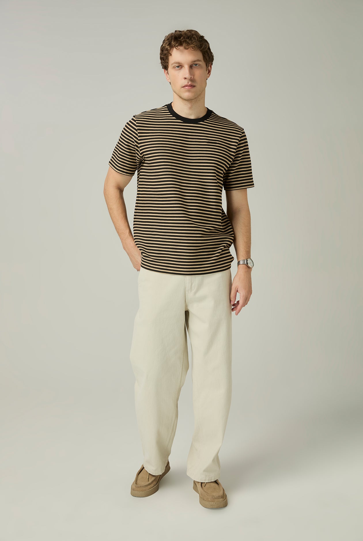 ROPE STRIPED RELAXED FIT TEE