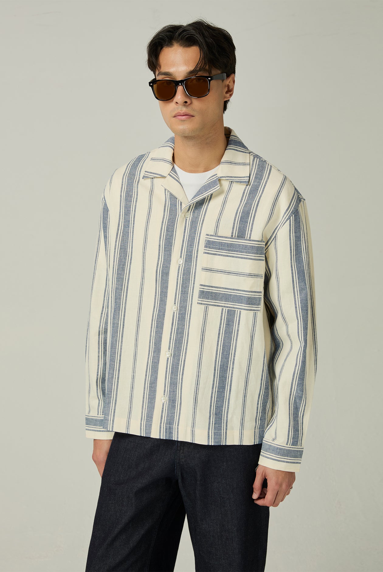 STRIPED LONG SLEEVE SHIRT