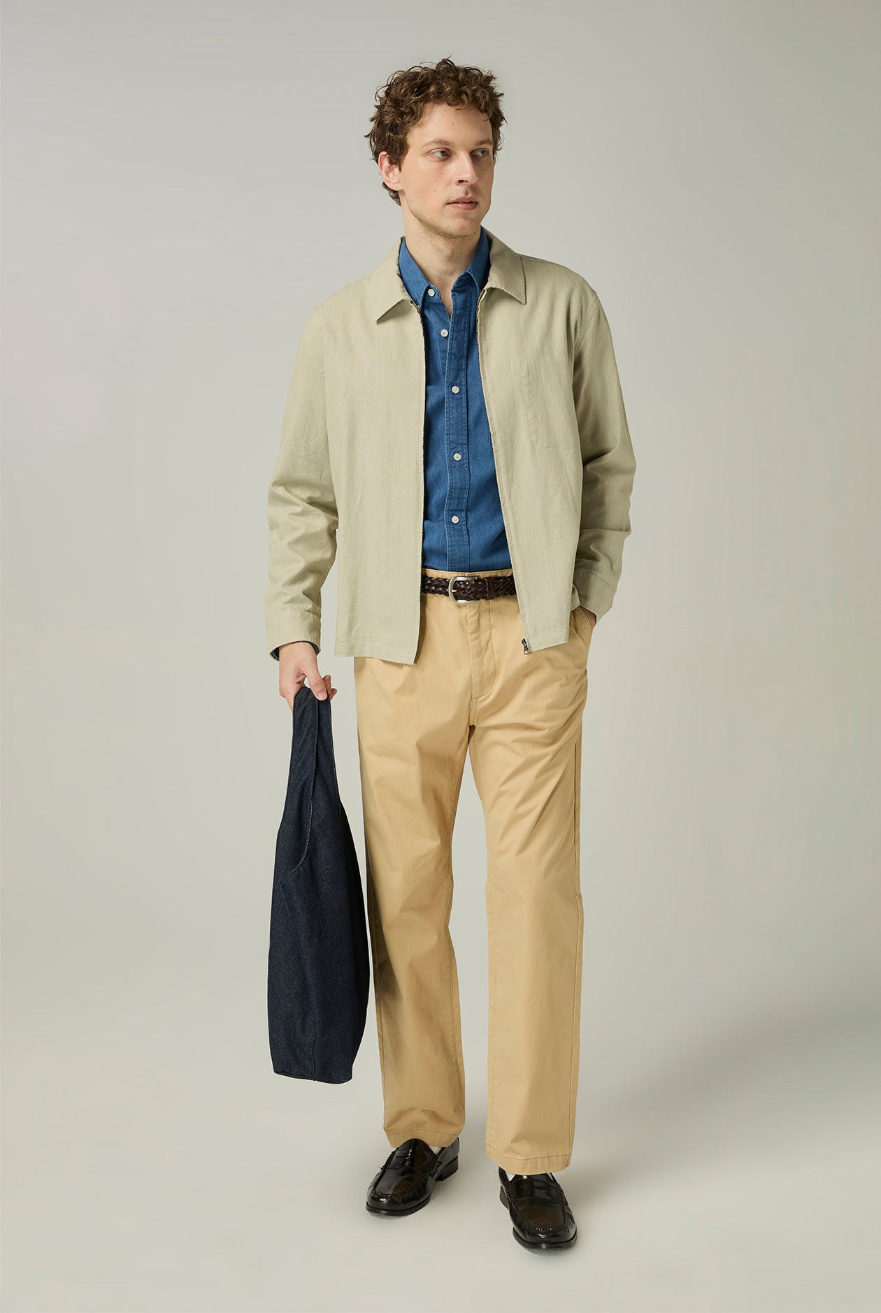 LINEN ZIPPER JACKET