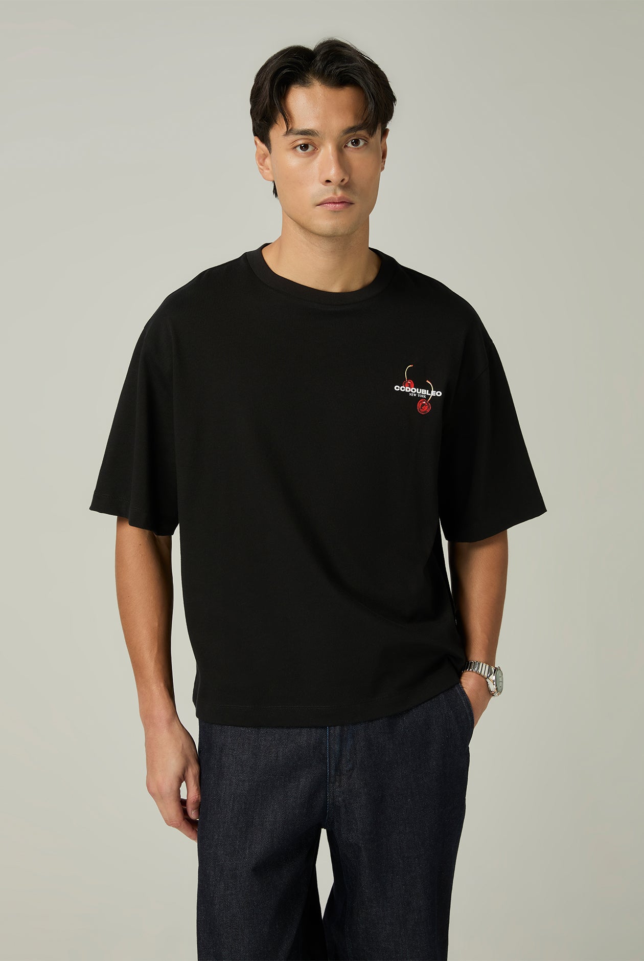 CHERRIES HEART LOGO GRAPHIC TEE