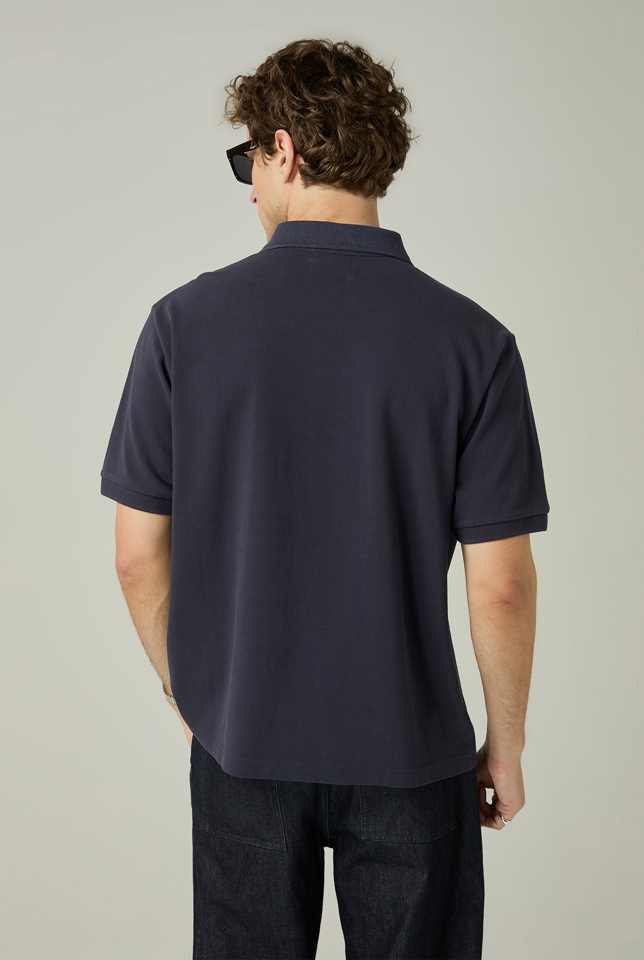 EMBOSSED LOGO RELAXED FIT POLO SHIRT - CC Double O Official Store