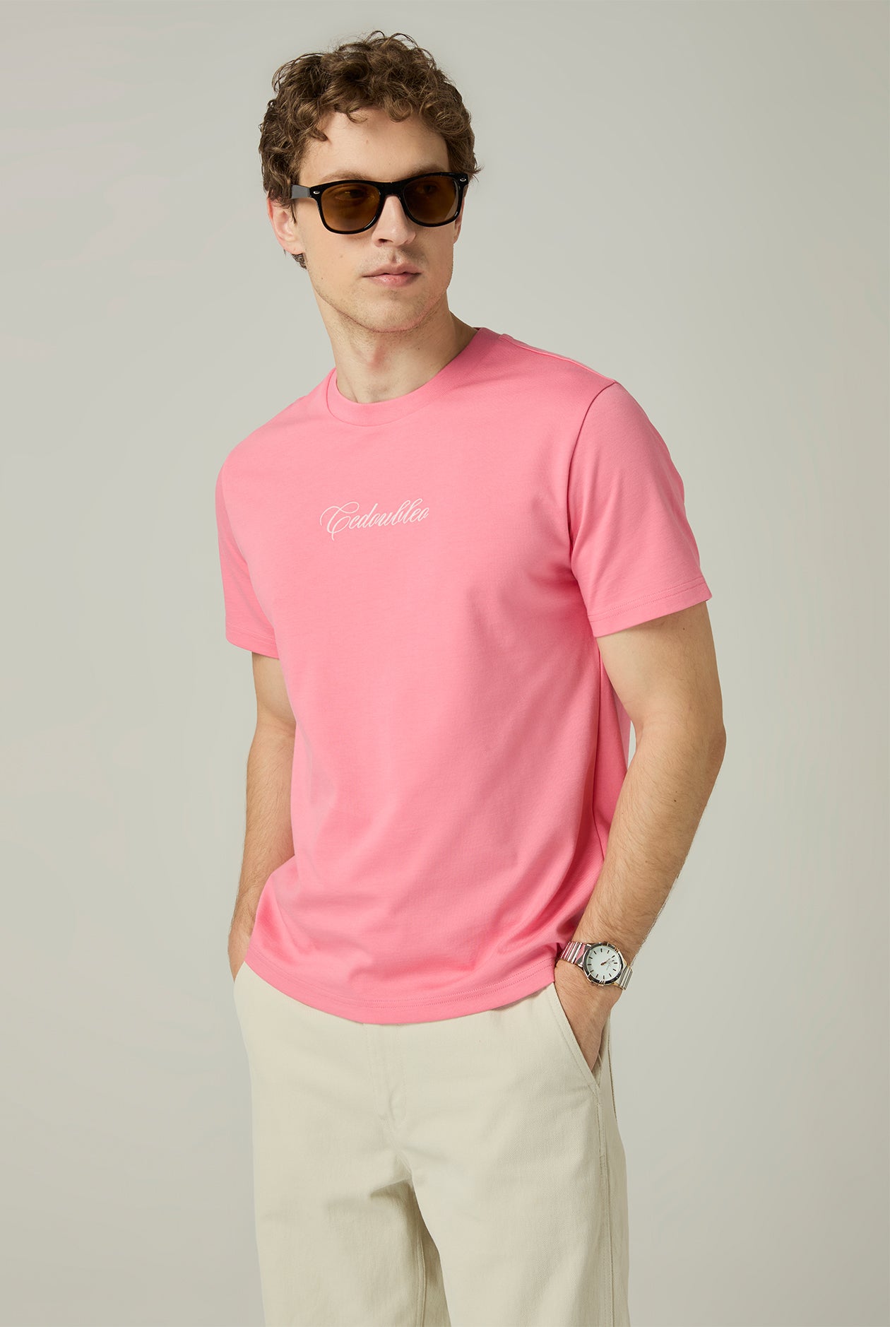 PINK LOGO GRAPHIC TEE