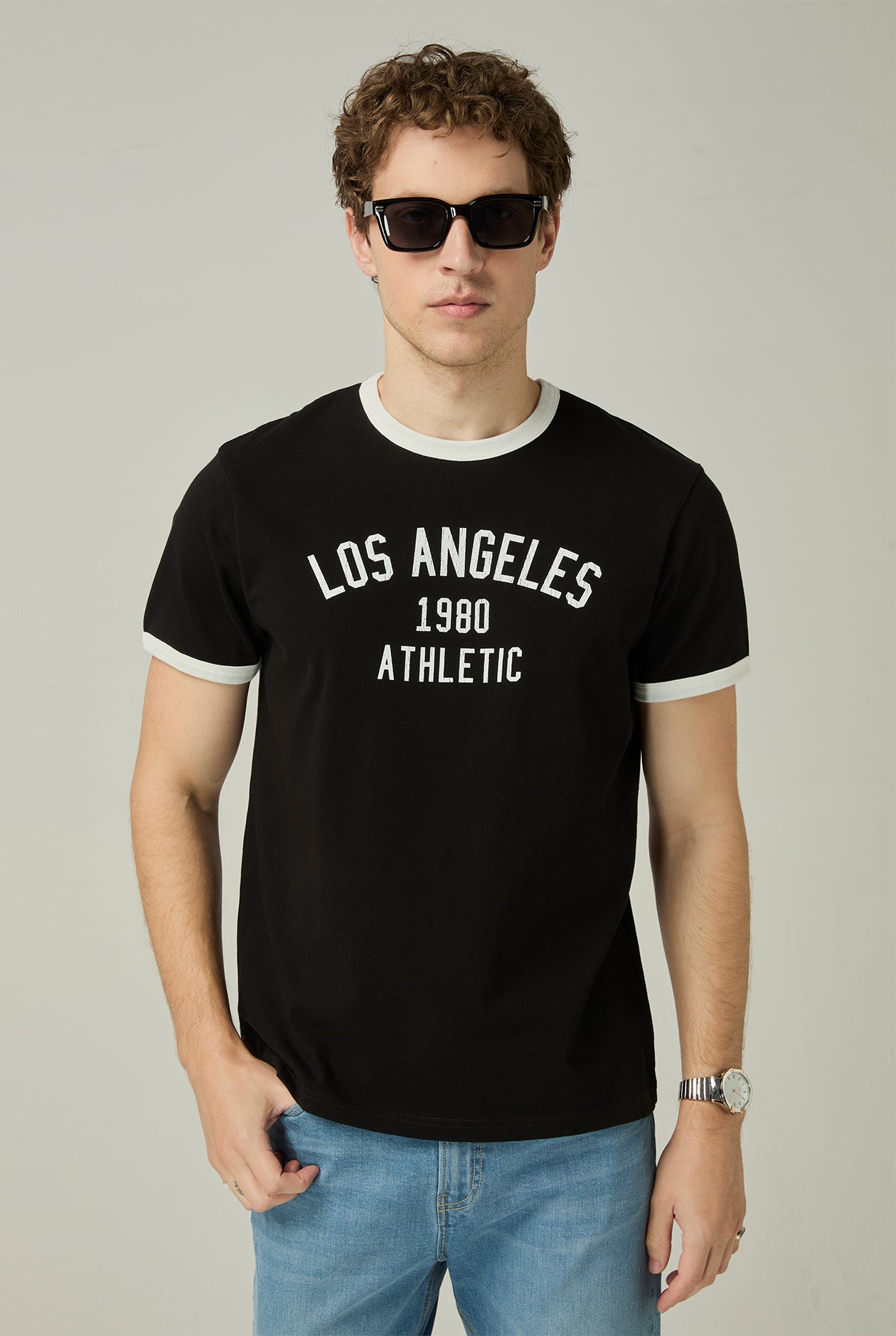 LOS ANGELES 1980 ATHLETIC RINGER TEE
