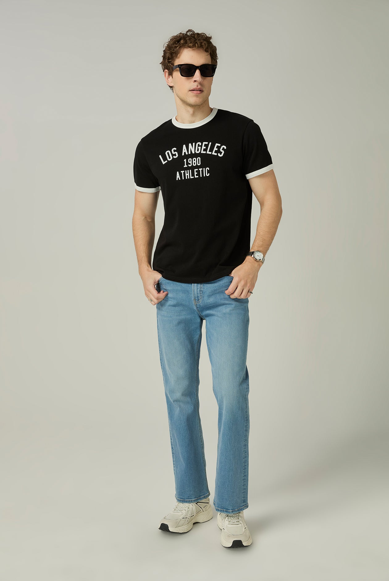 LOS ANGELES 1980 ATHLETIC RINGER TEE