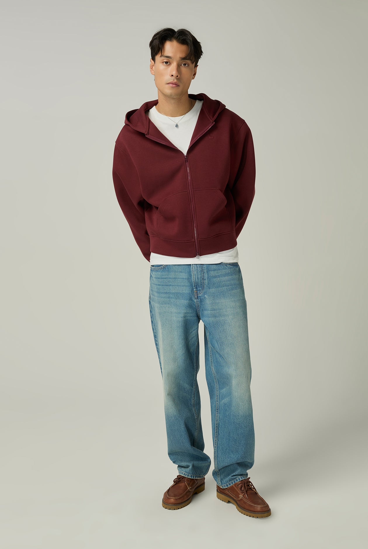 CC DOUBLE O ZIP HOODIE JACKET