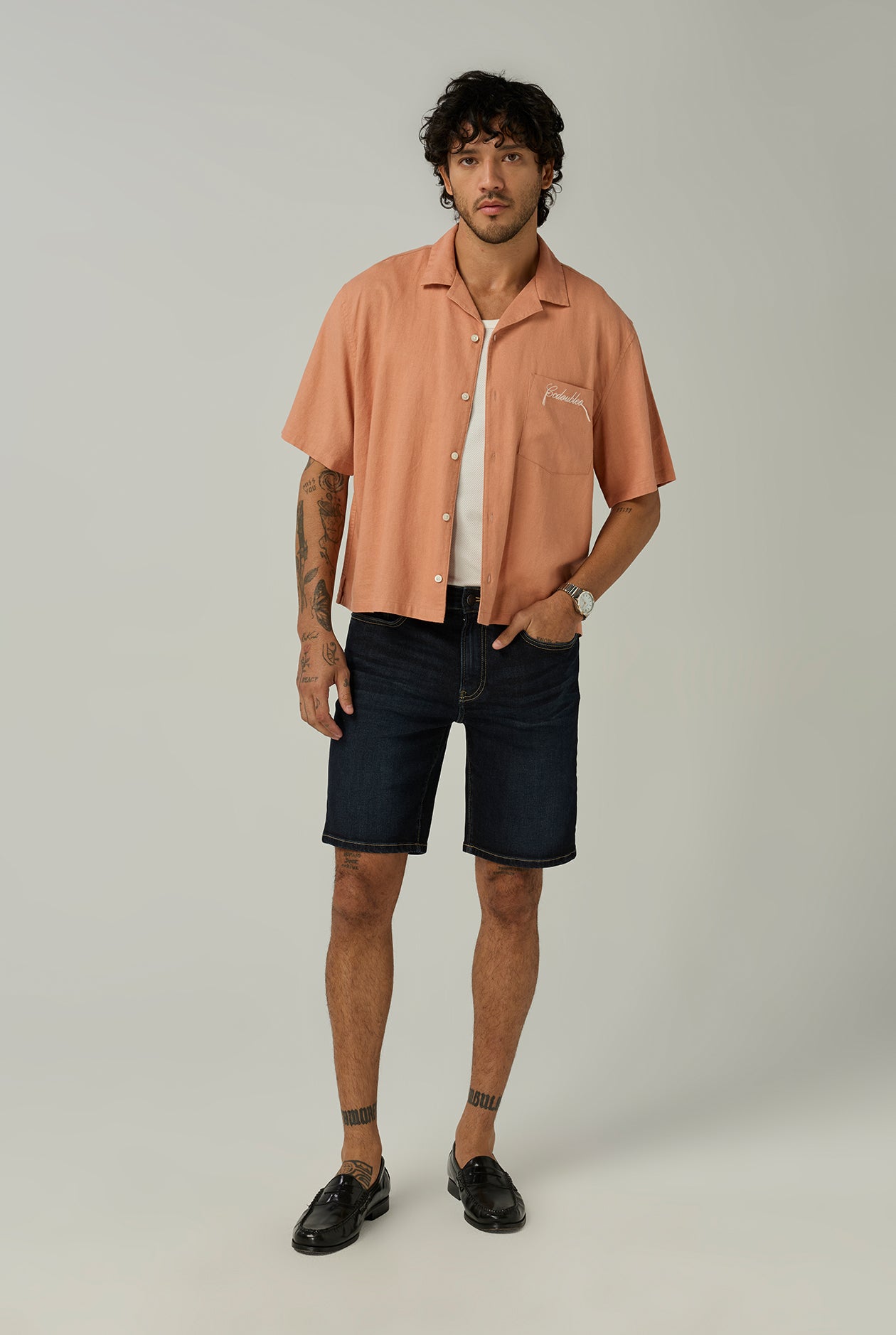 SLIM DENIM SHORTS - CC Double O Official Store