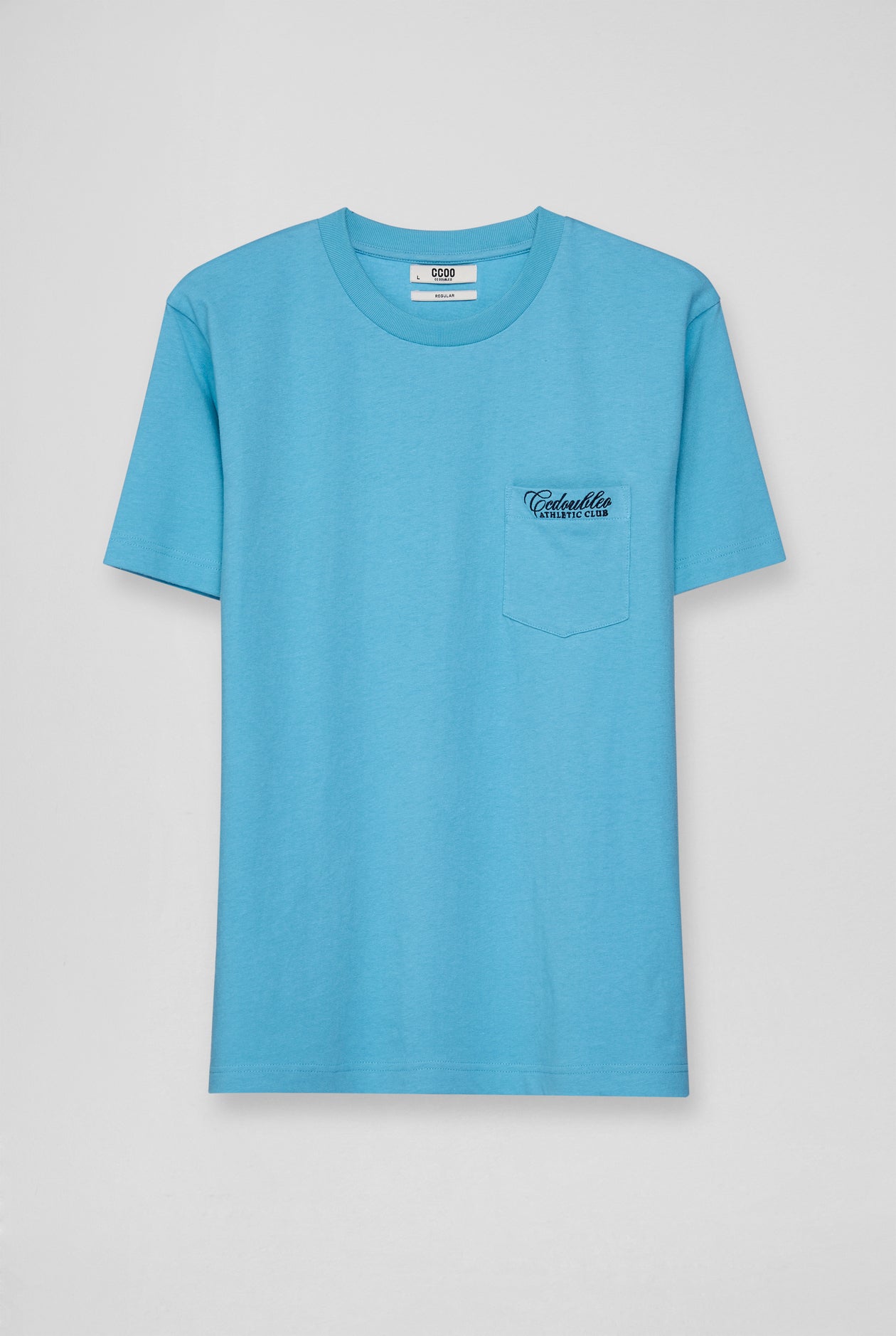 CC DOUBLE O CHEST LOGO ROUND NECK TEE