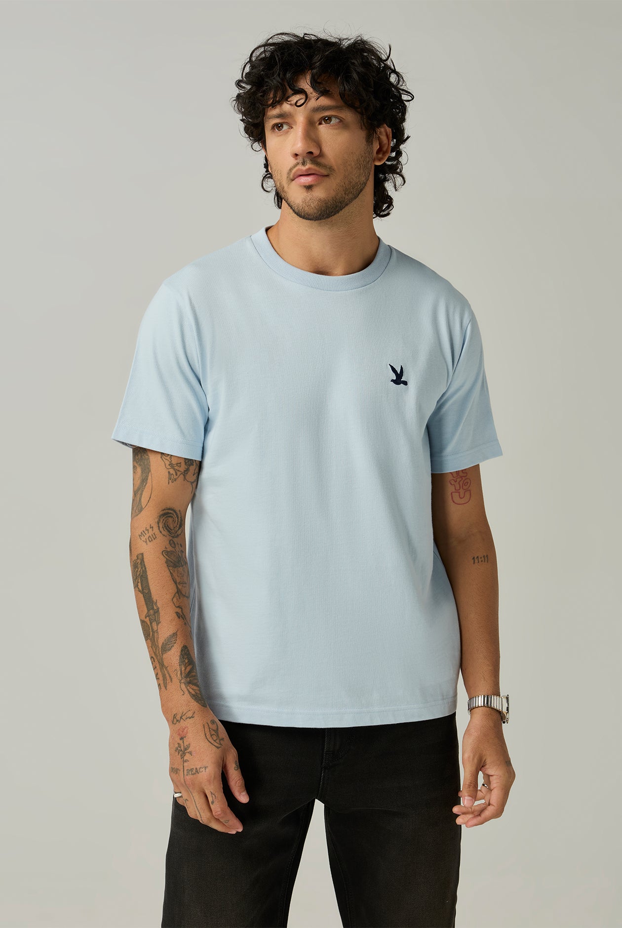CC DOUBLE O BIRD LOGO ROUND NECK TEE