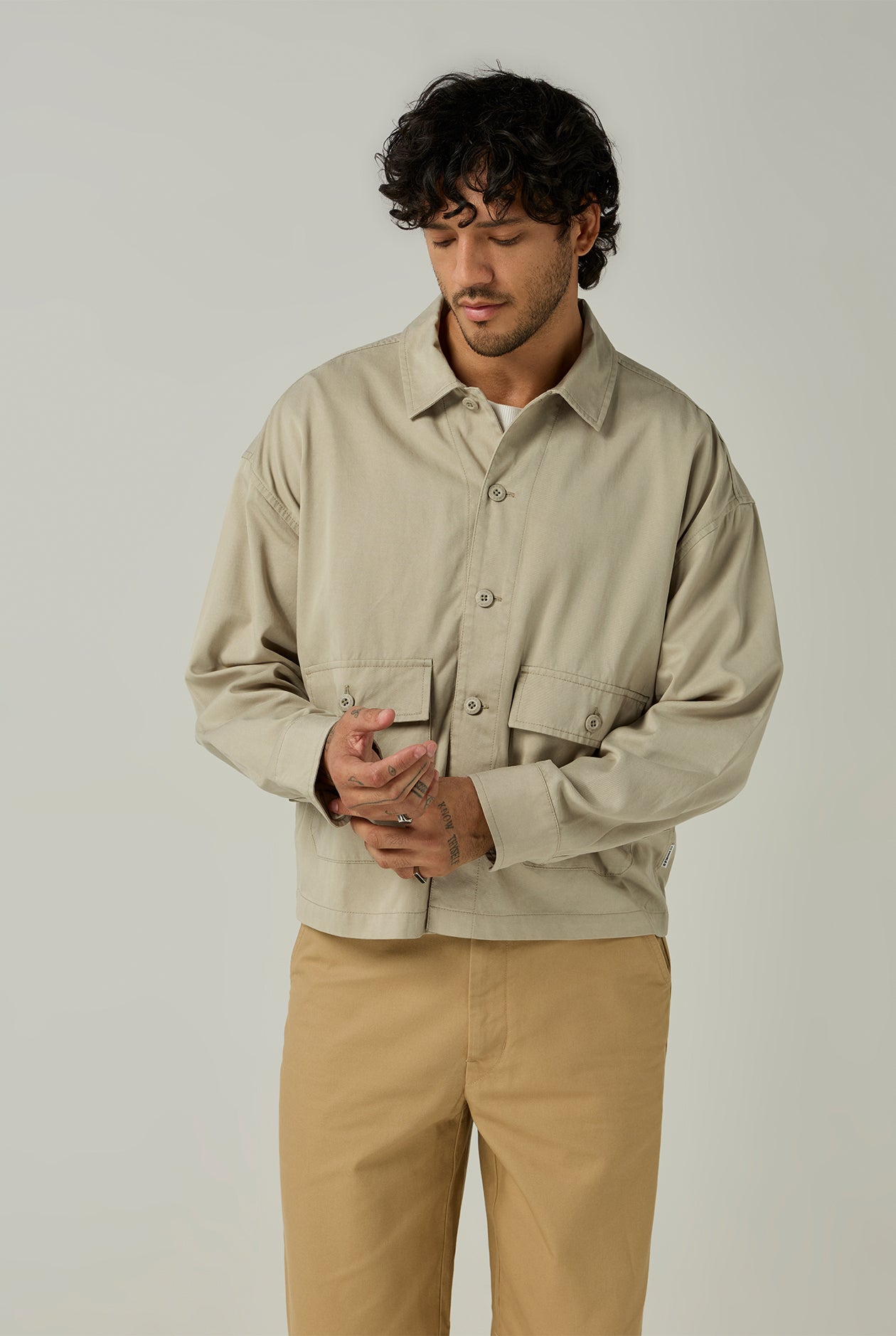 WORK JACKET WITH FRONT POCKETS