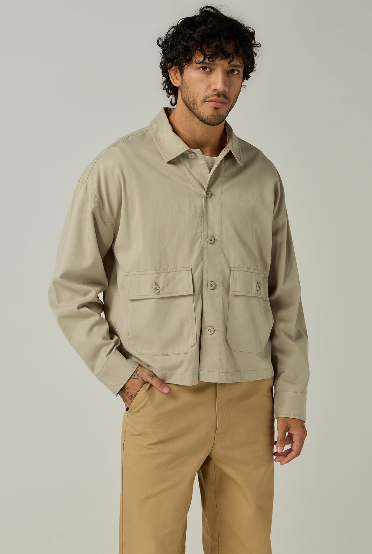 WORK JACKET WITH FRONT POCKETS