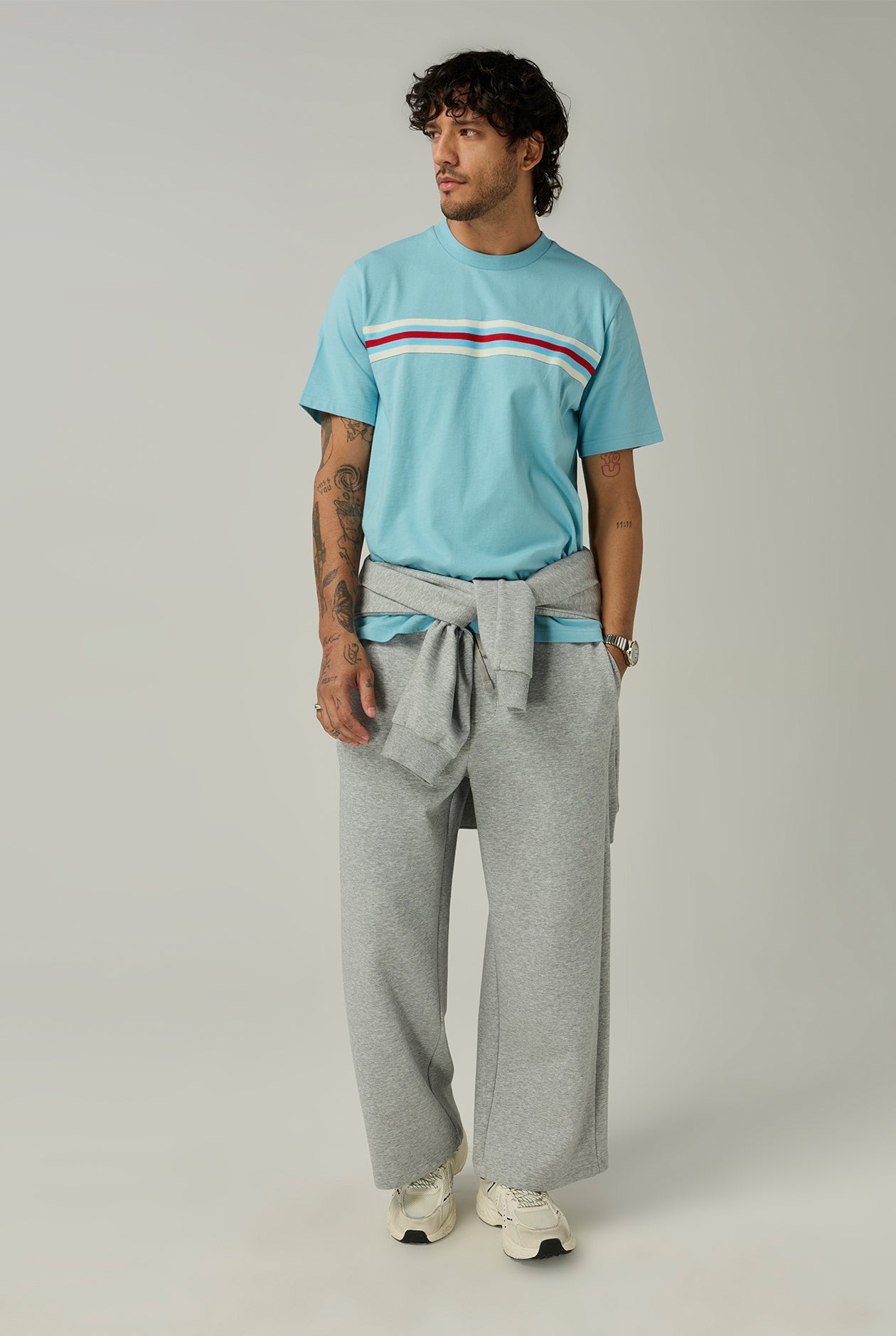 RELAXED-FIT STRIPE JERSEY TEE