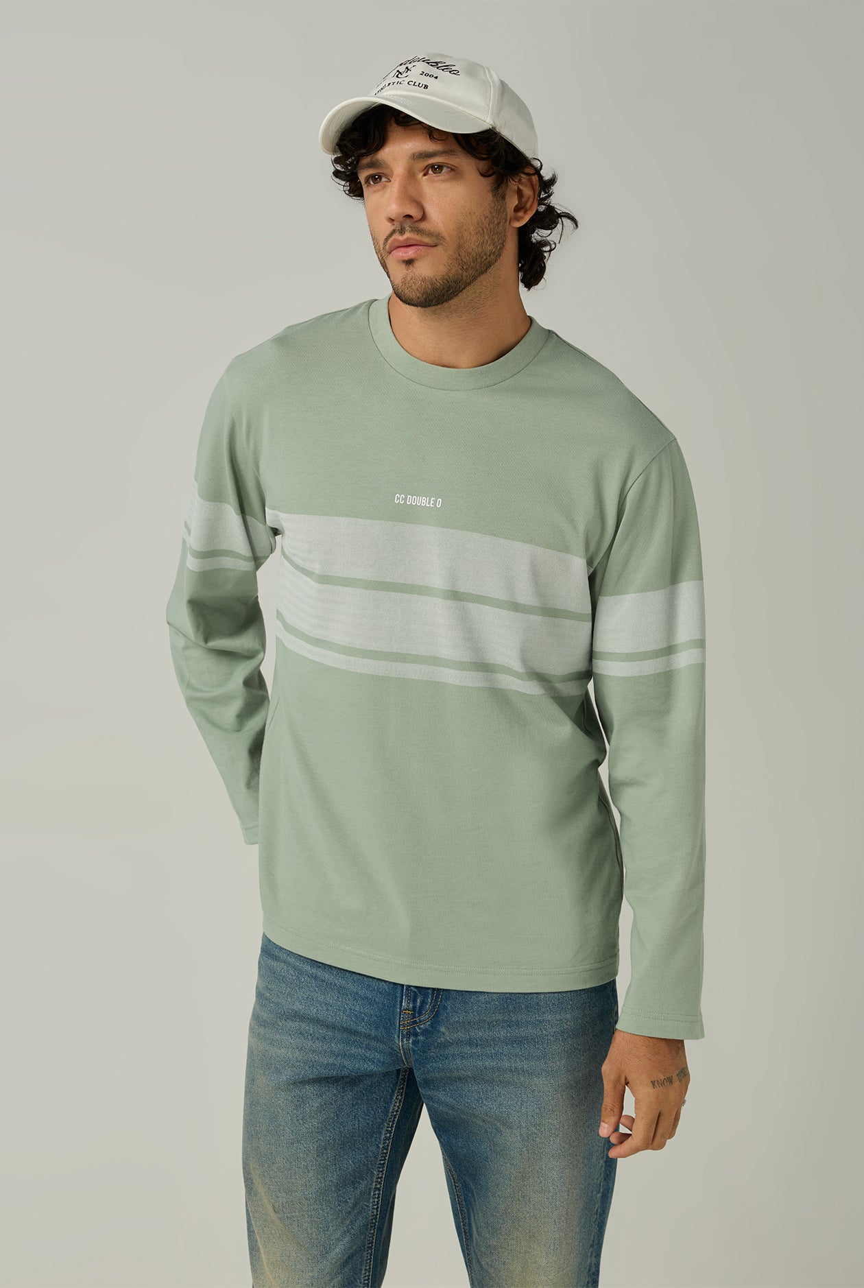 STRIPED LONG-SLEEVE TEE