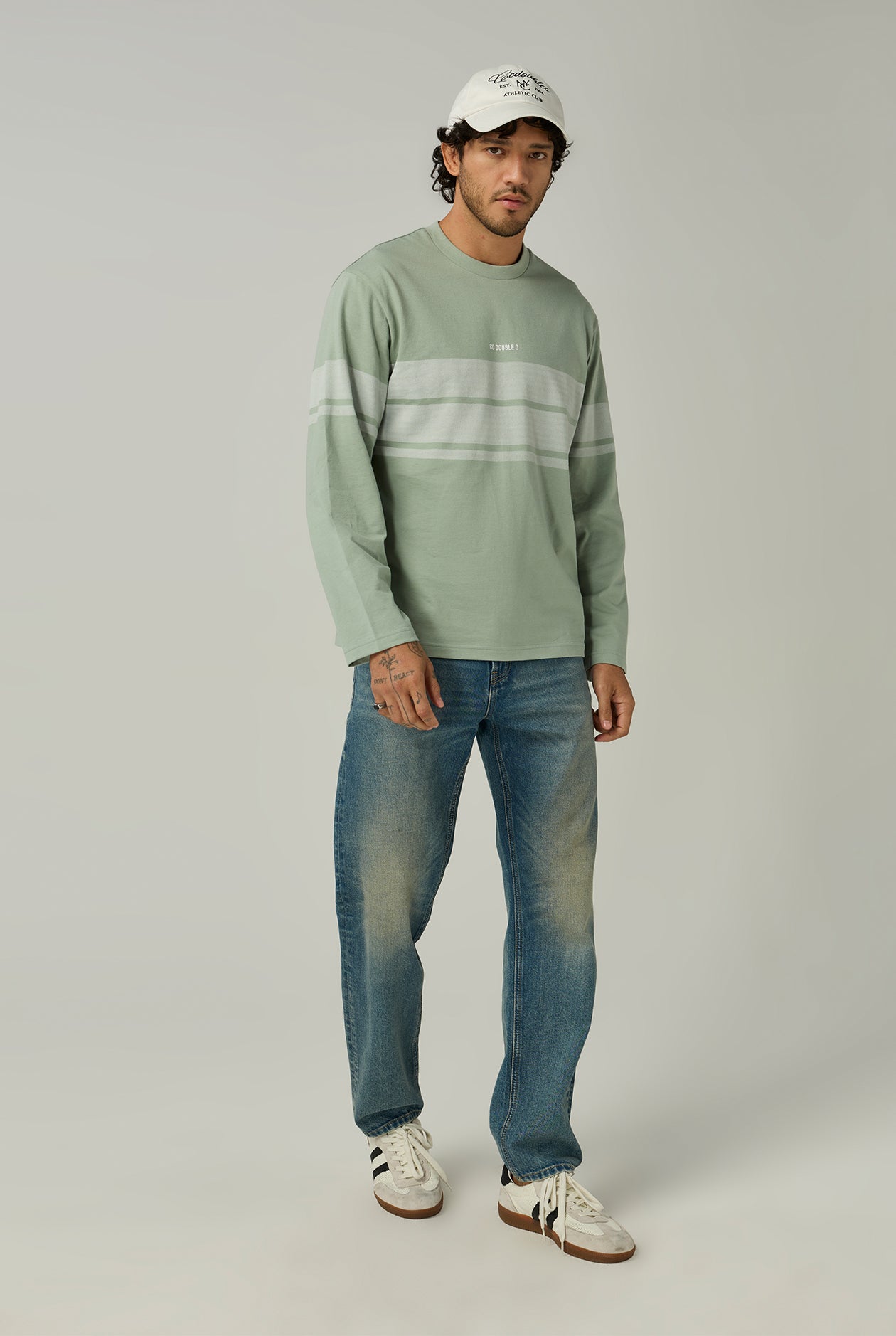 STRIPED LONG-SLEEVE TEE