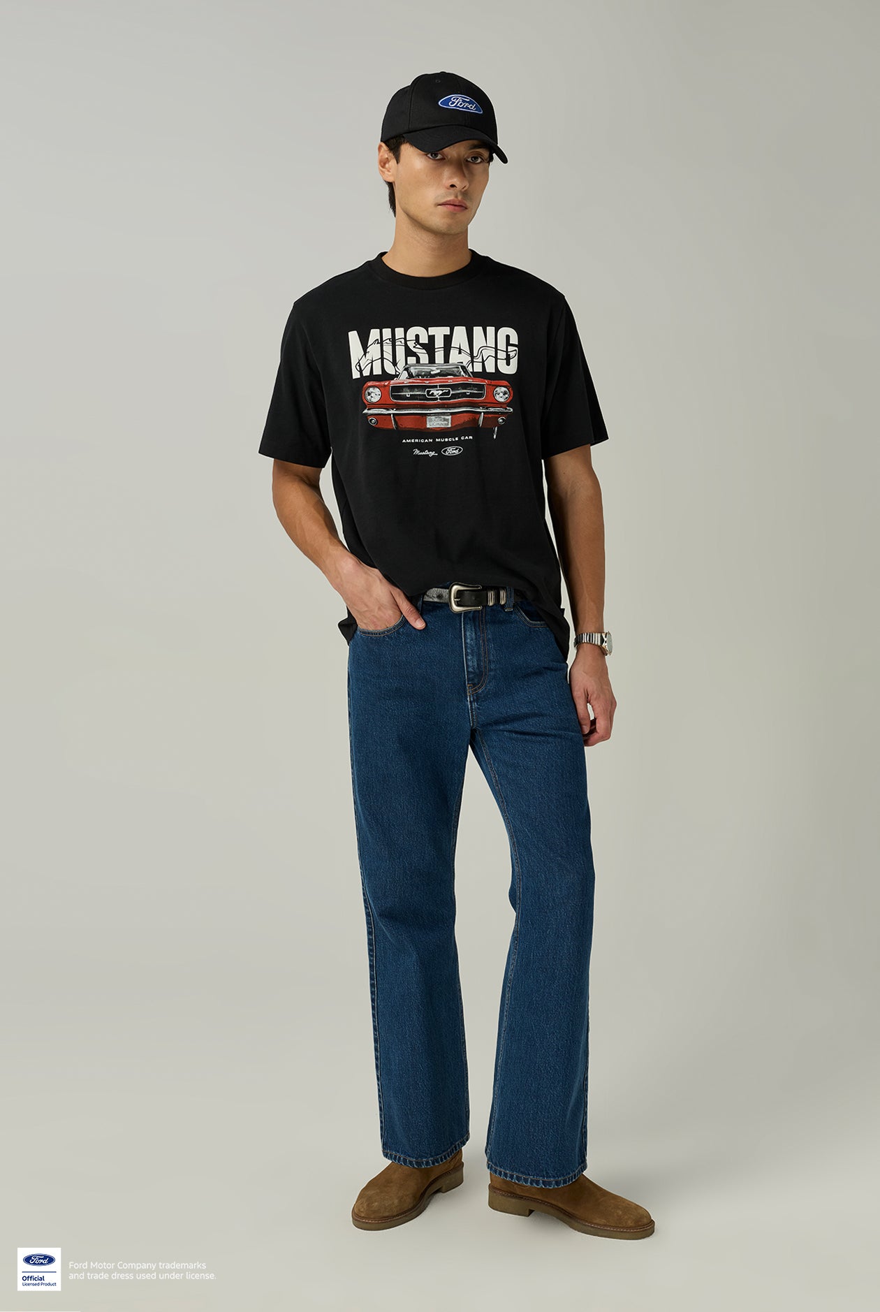 CLASSIC MUSTANG POSTER GRAPHIC TEE