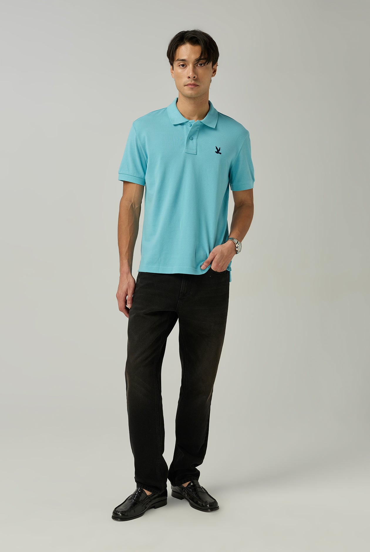CC DOUBLE O CLASSIC BIRD LOGO POLO SHIRT
