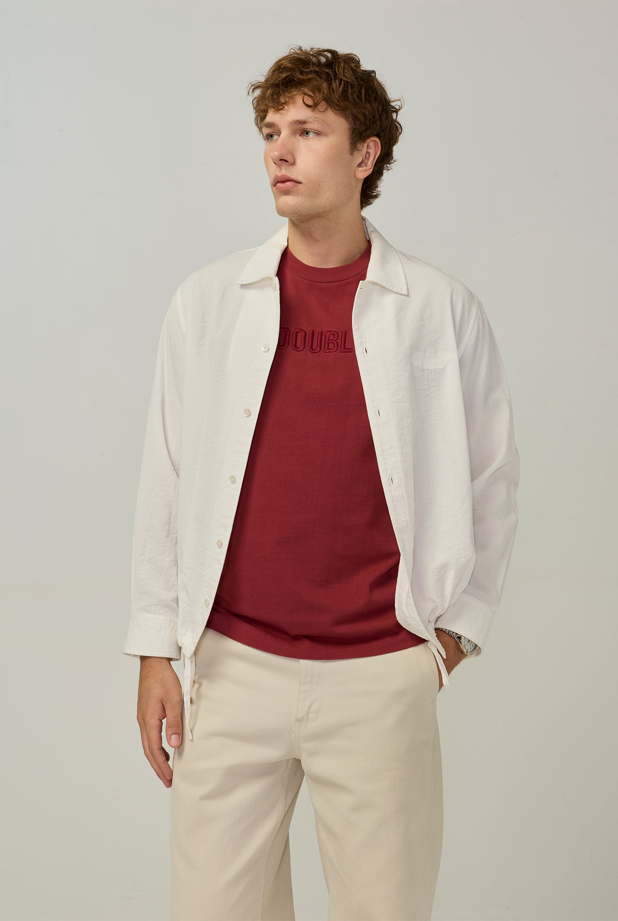 NAME LOGO ROUND NECK TEE
