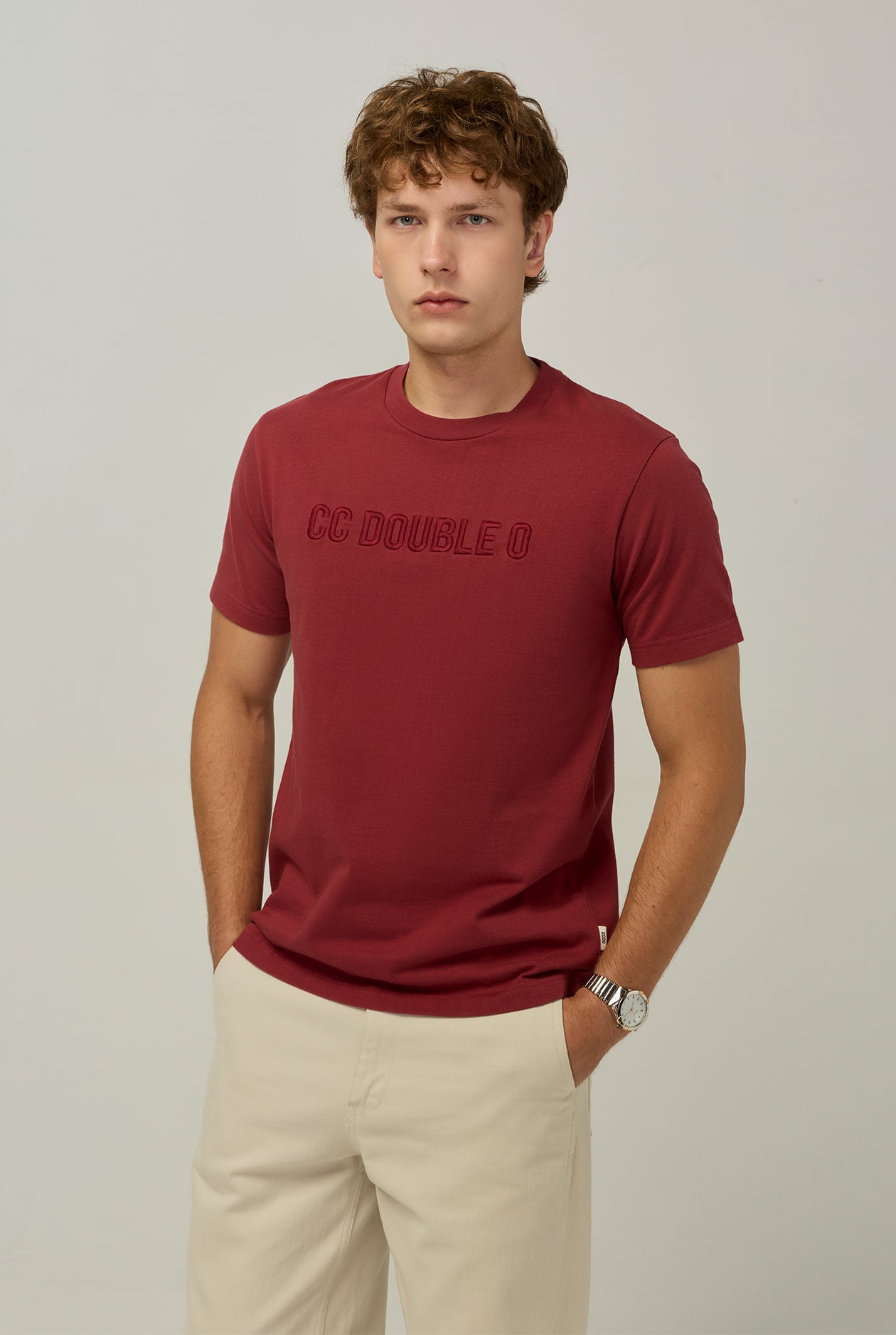 NAME LOGO ROUND NECK TEE