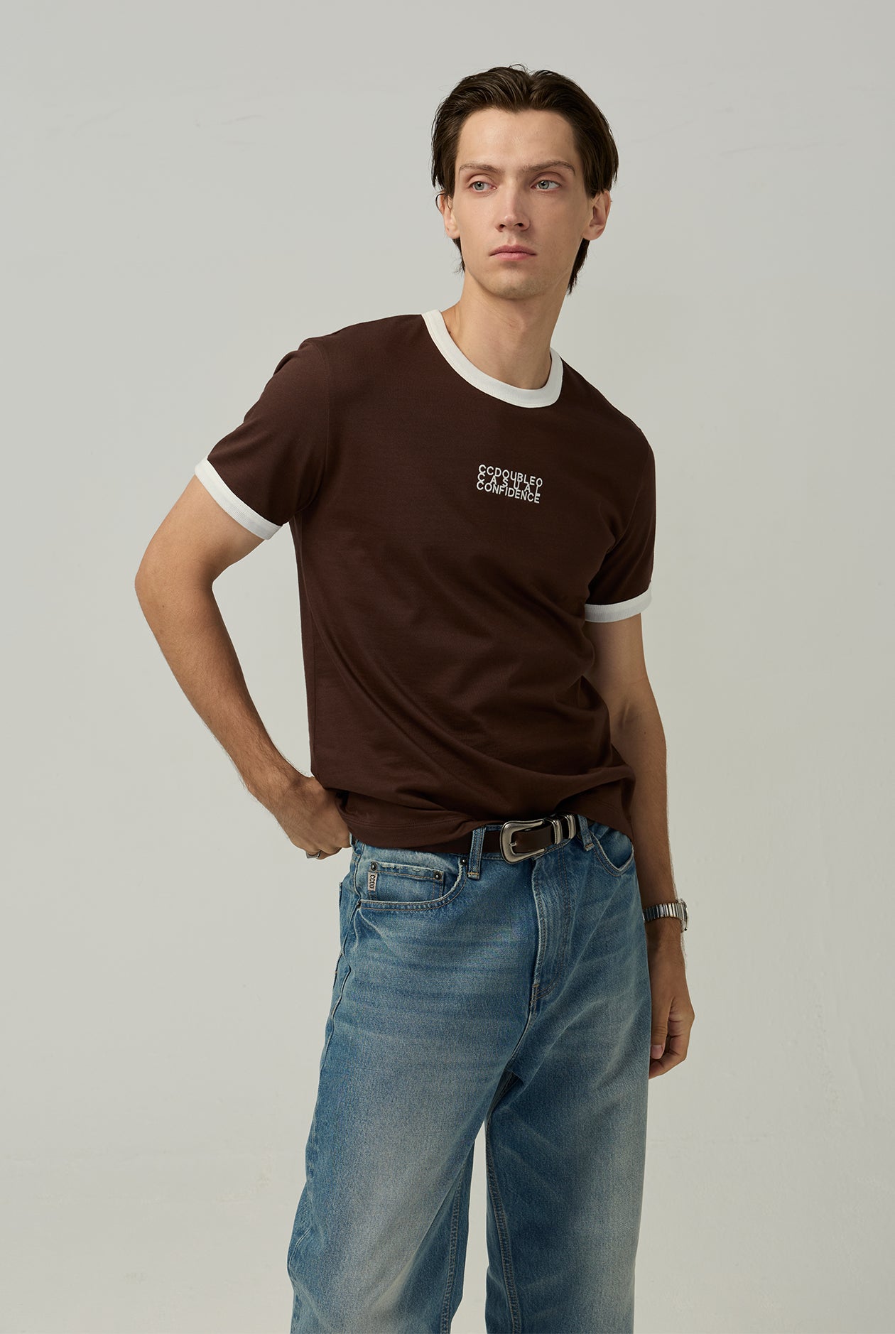 REGULAR FIT RINGER TEE
